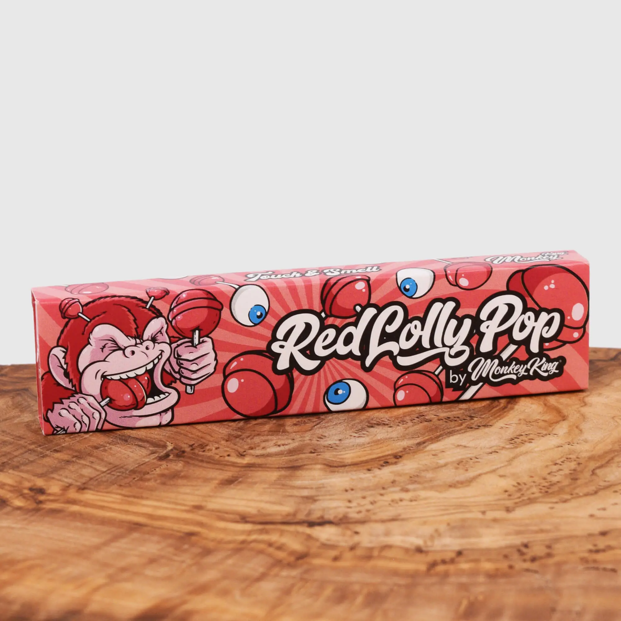 Monkey King Red Lolly Pop King Size Slim + Tips