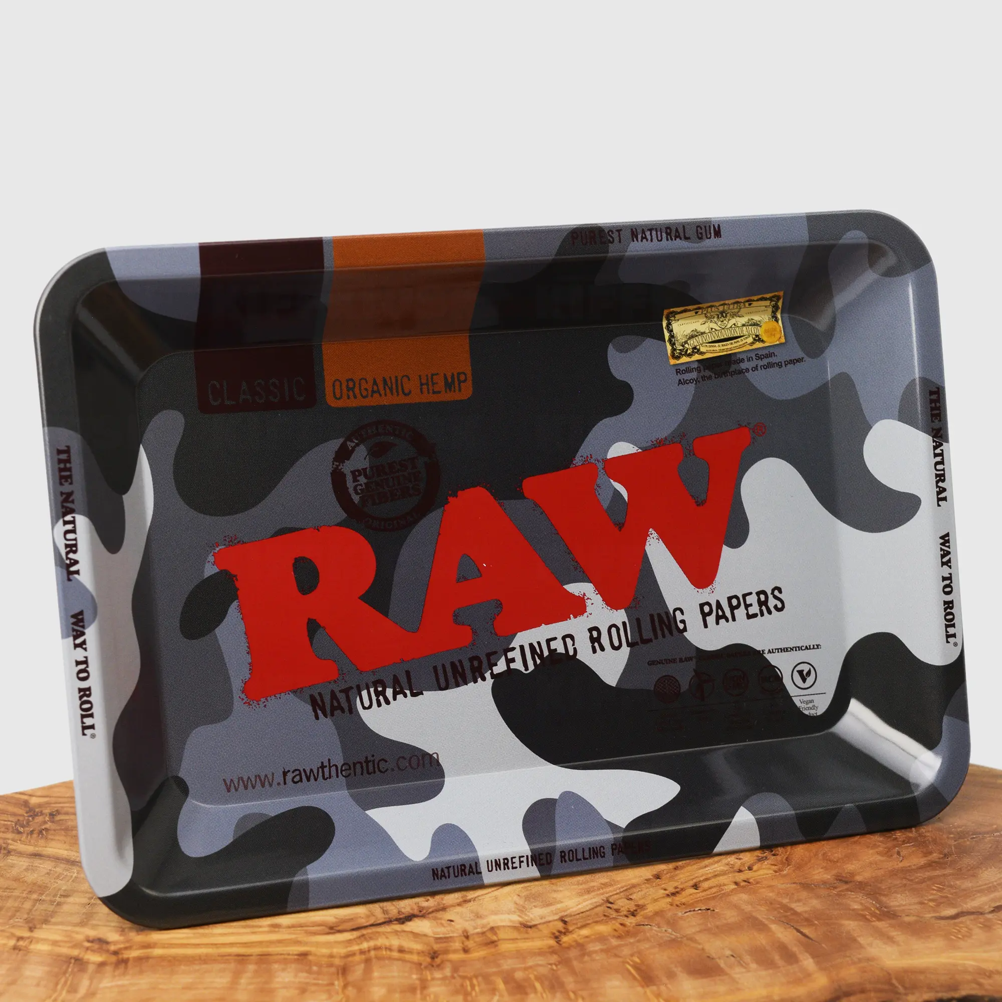 RAW Urban Camouflage Rolling Tray - 18x12cm