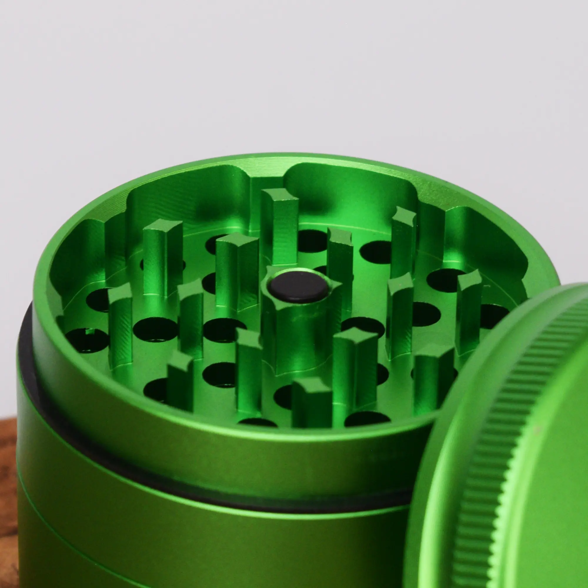 FireFlow Aluminium Grinder Grün Matt - Ø 50 mm