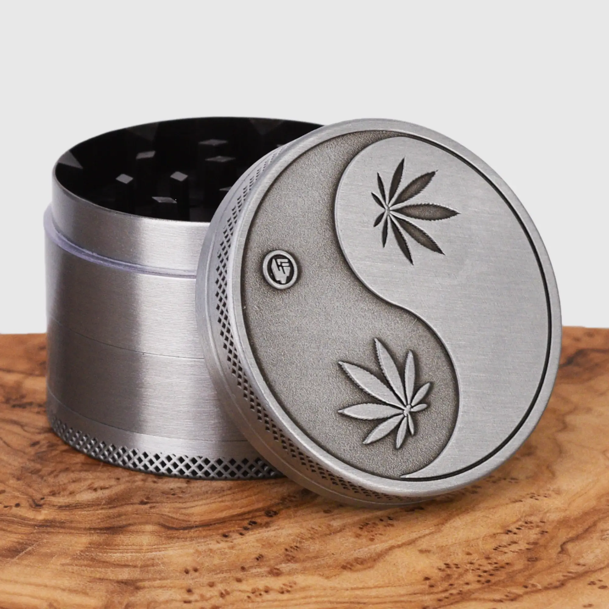 Silver Ying Yang Grinder - 50mm
