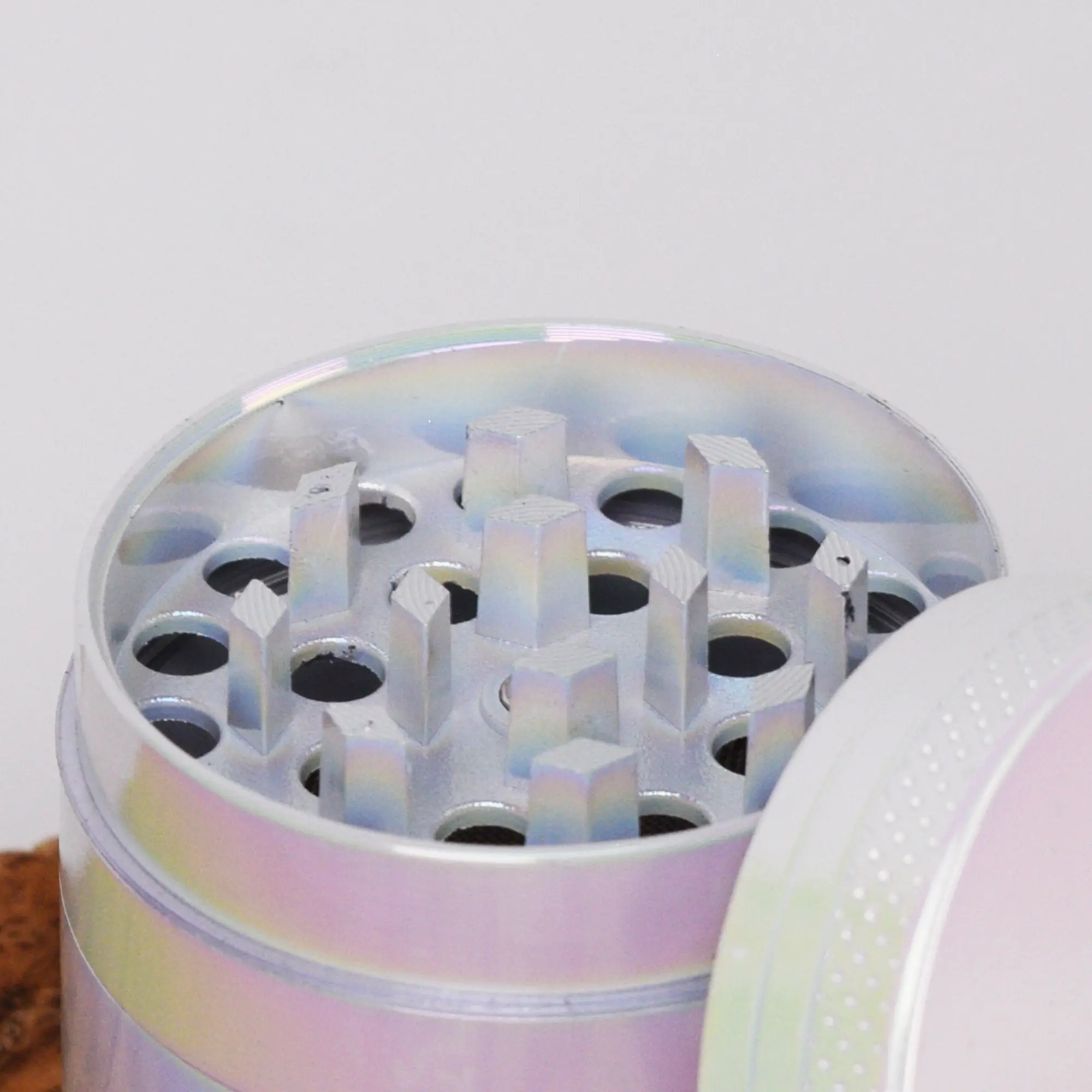 White Rainbow Aluminium Grinder - 40mm