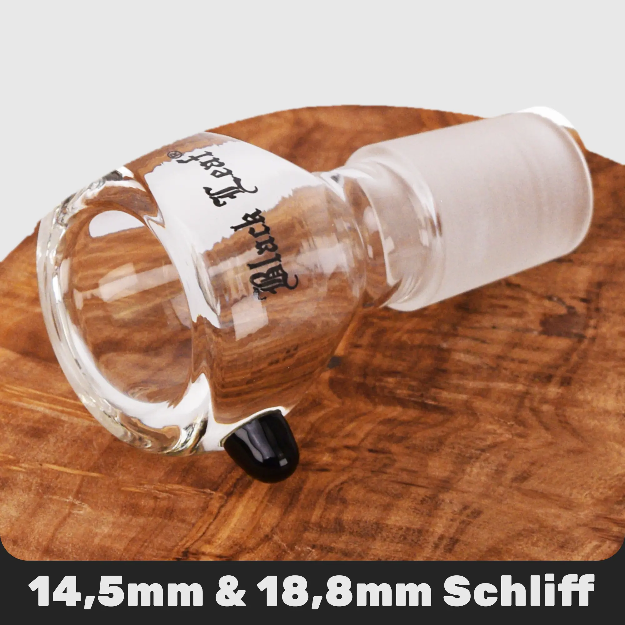 Black Leaf Bong Kopf Dickwandig - NS 14 & 19