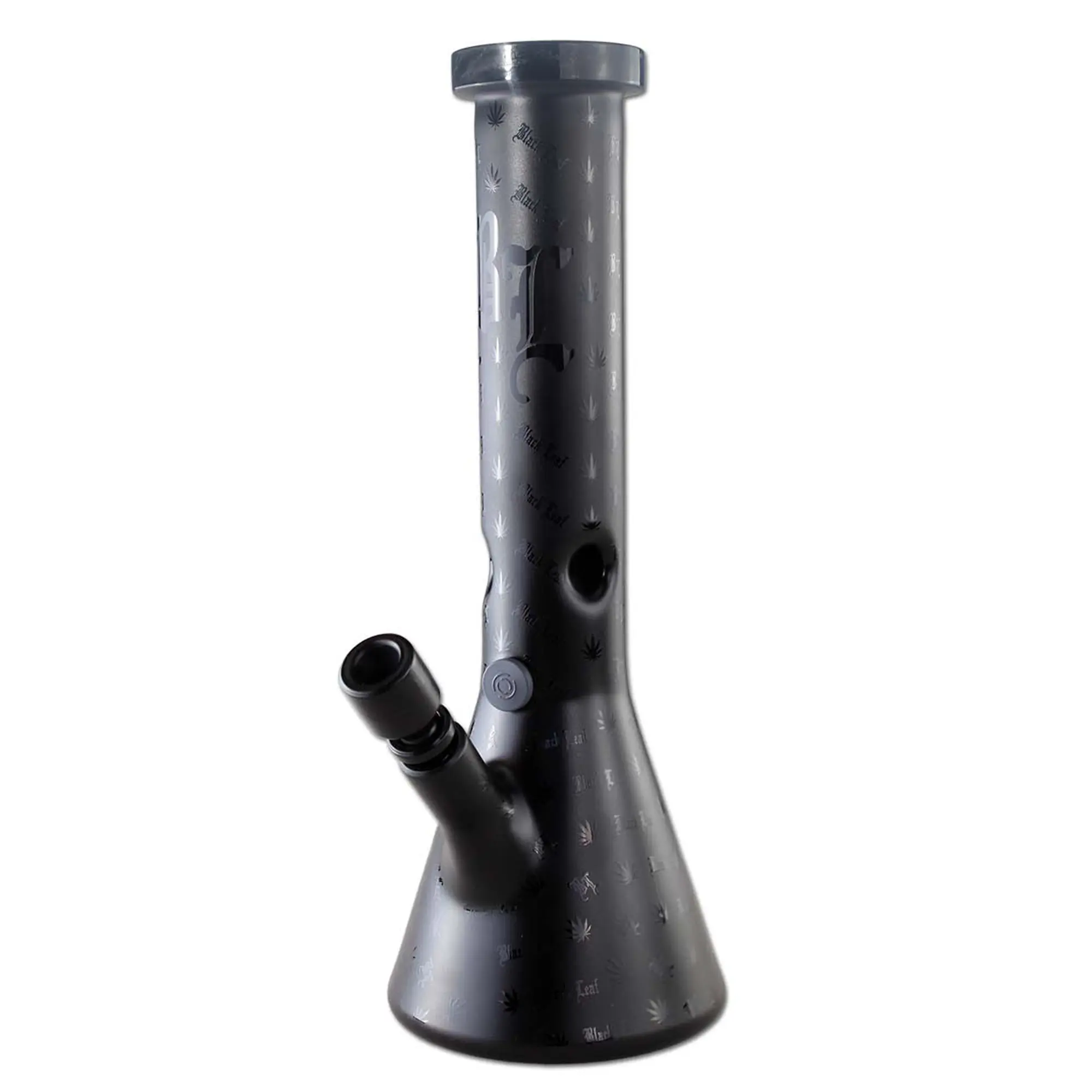 Black Leaf Kolben Bong Matt Schwarz - 35cm