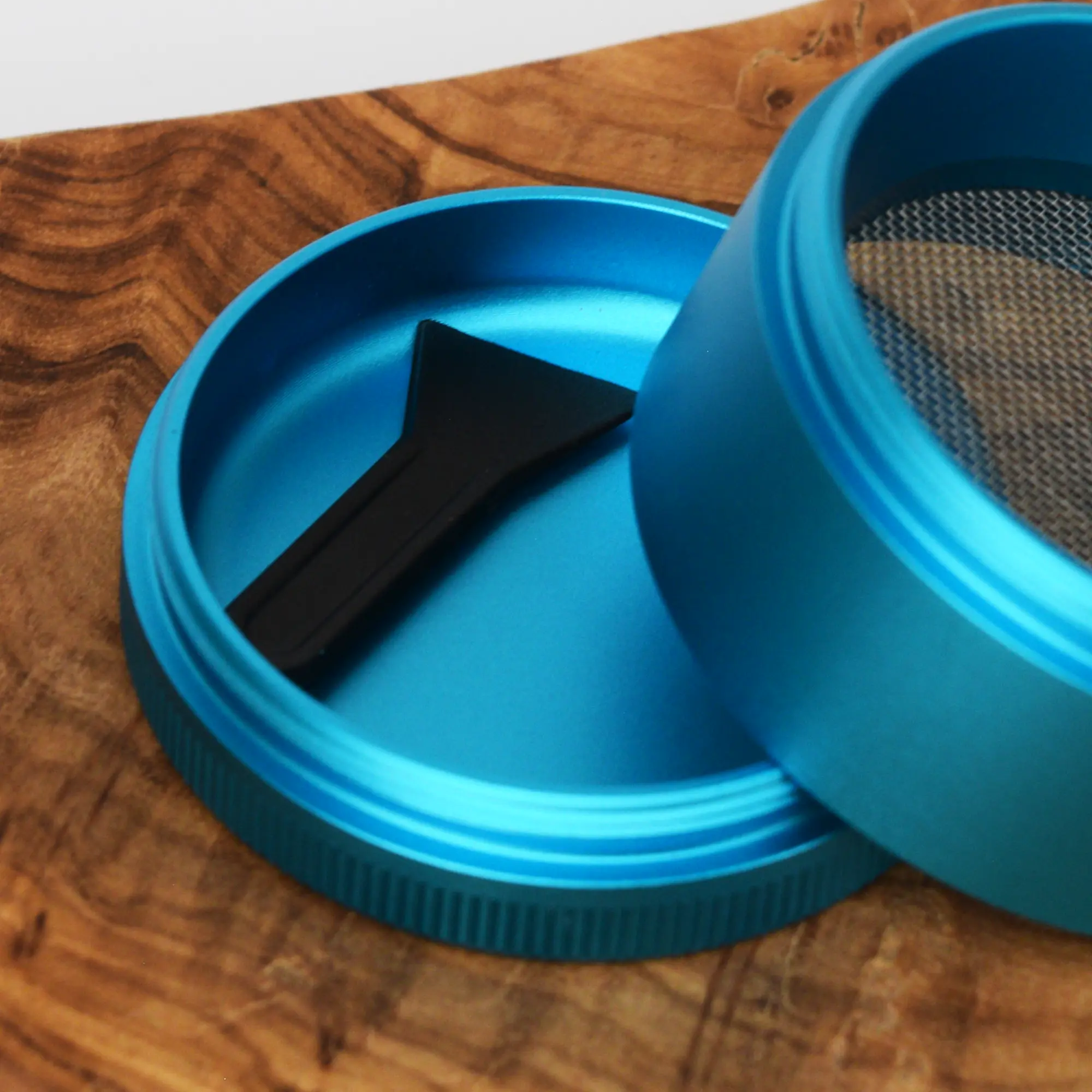 FireFlow Aluminium Grinder Blau Matt - Ø 50 mm