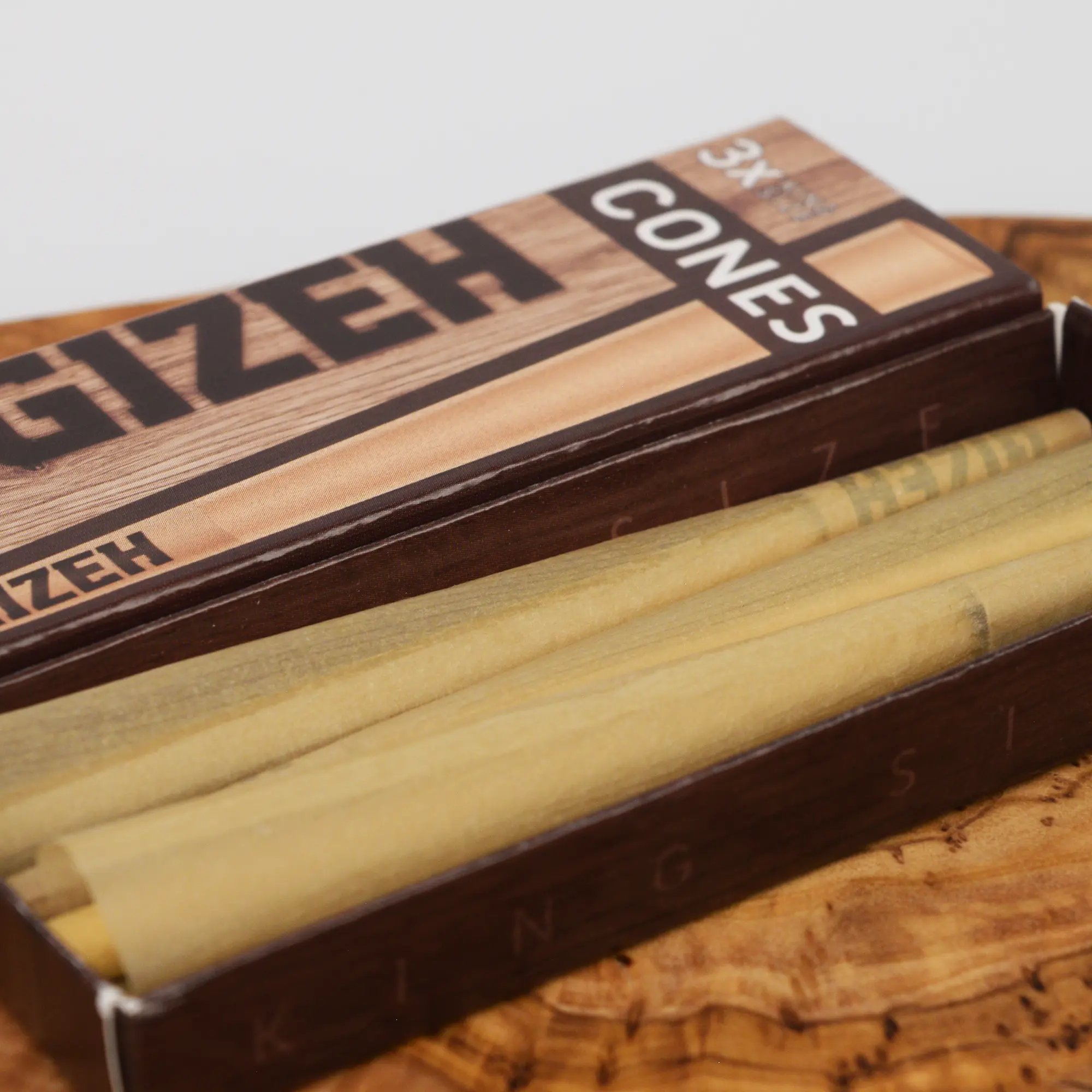 GIZEH Brown Cones King Size Slim - 3 Stk
