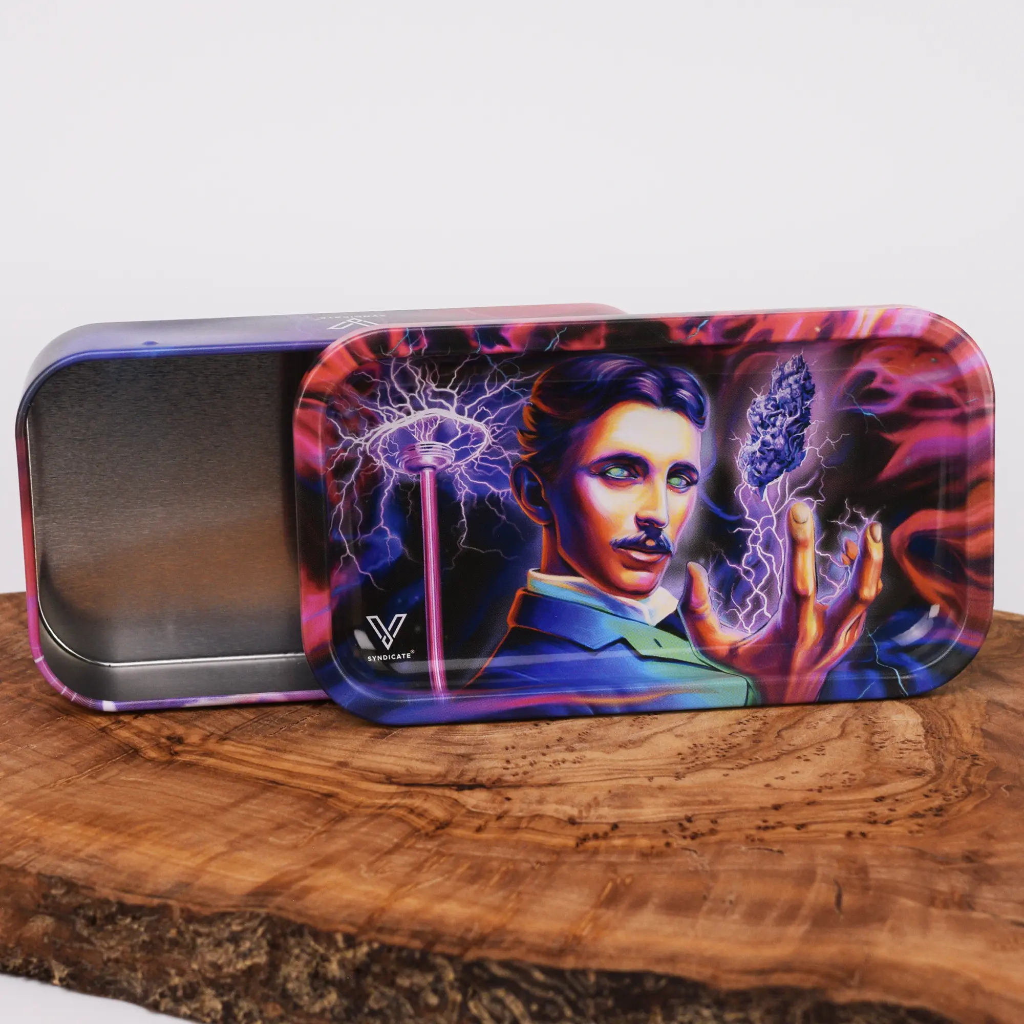 Dose mit Rolling Tray - Tesla