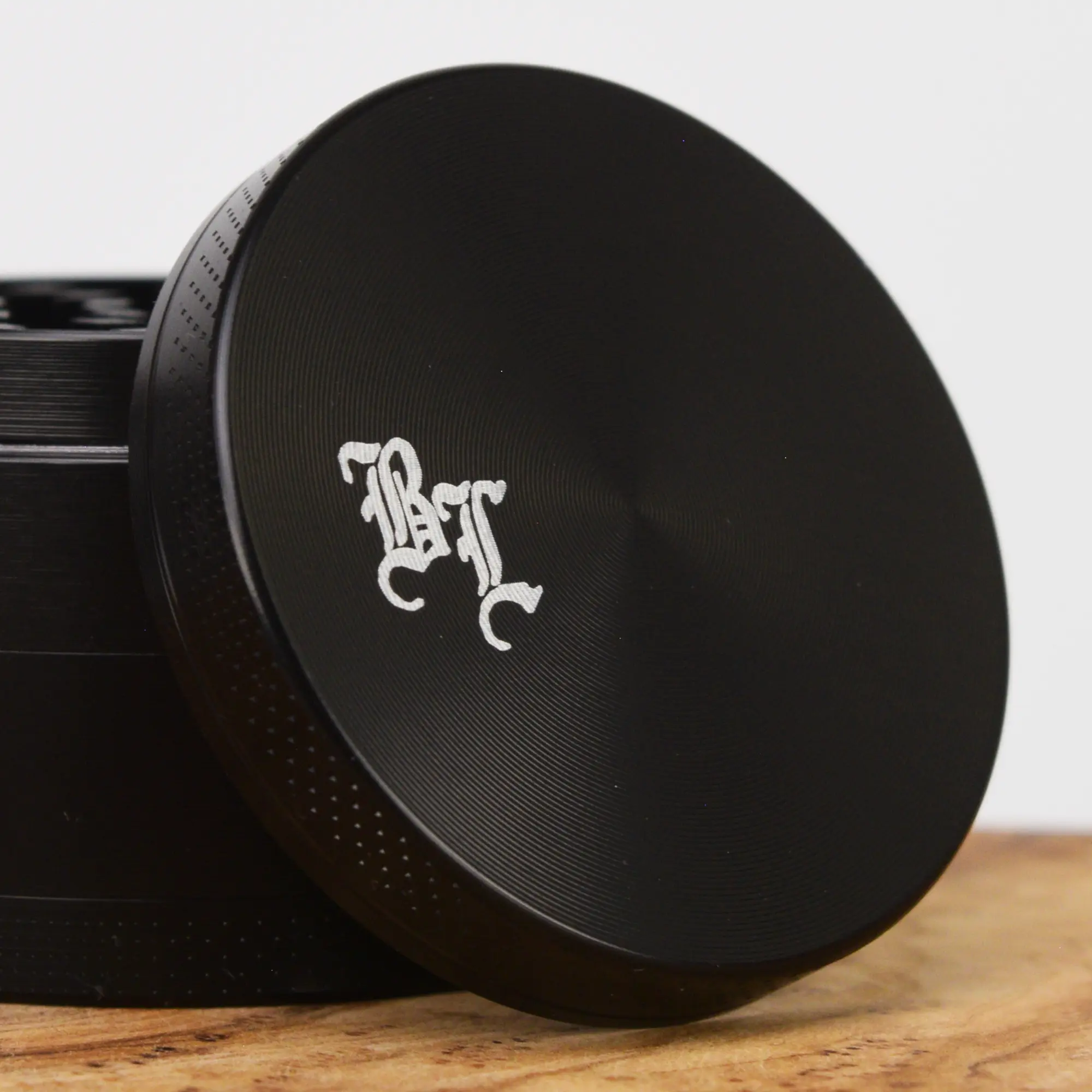 Black Leaf Aluminium Grinder Schwarz - 50mm