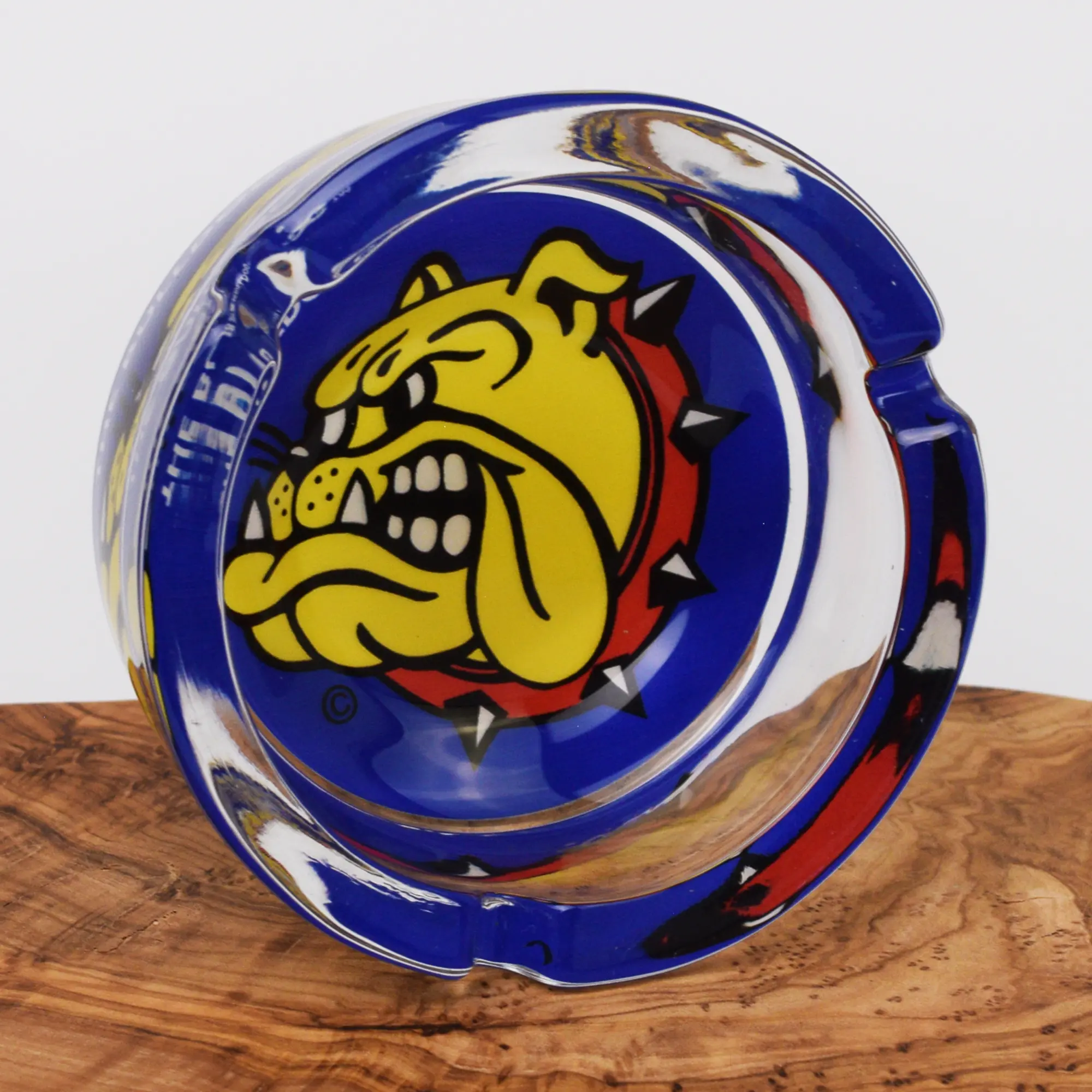 The Bulldog Original Glas Aschenbecher - 10cm