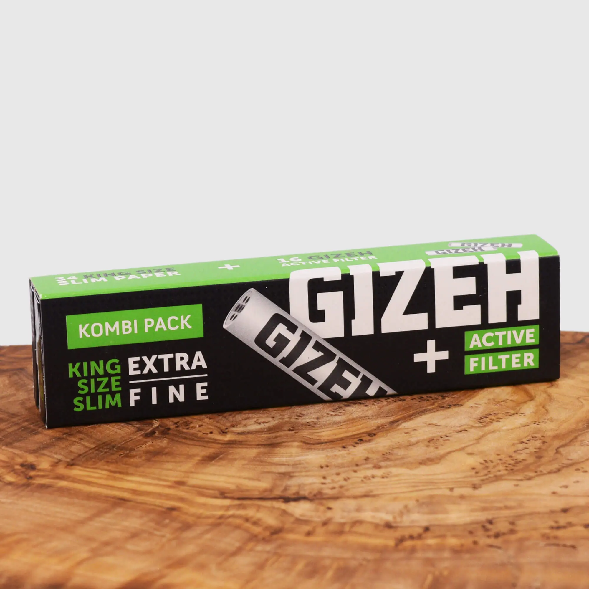 GIZEH King Size Slim + Aktivkohlefilter