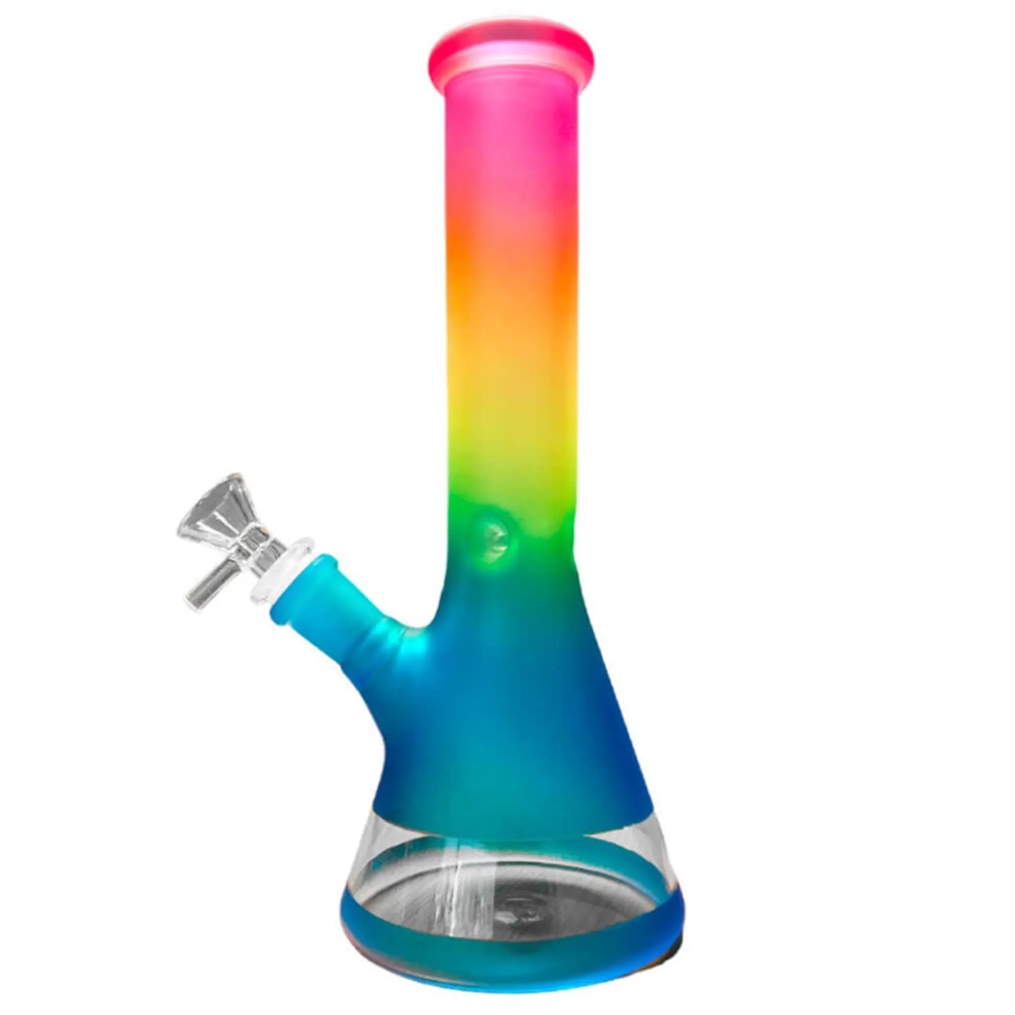 Rainbow Gradient Blue Bong - 25cm