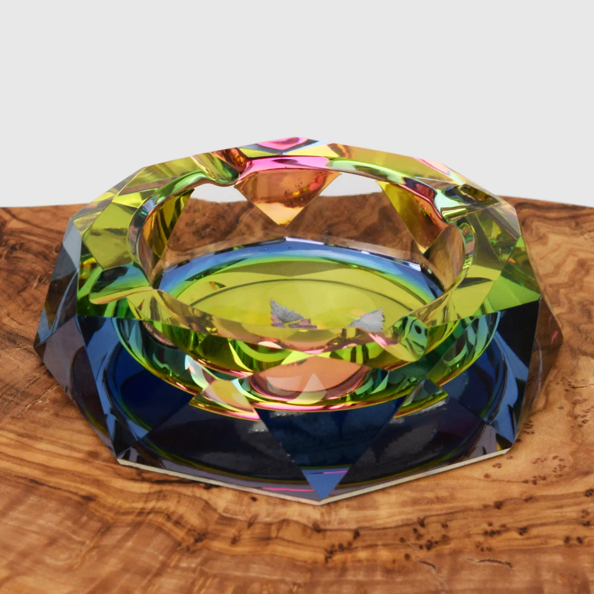 Rainbow Leaf Glas Aschenbecher - 10cm