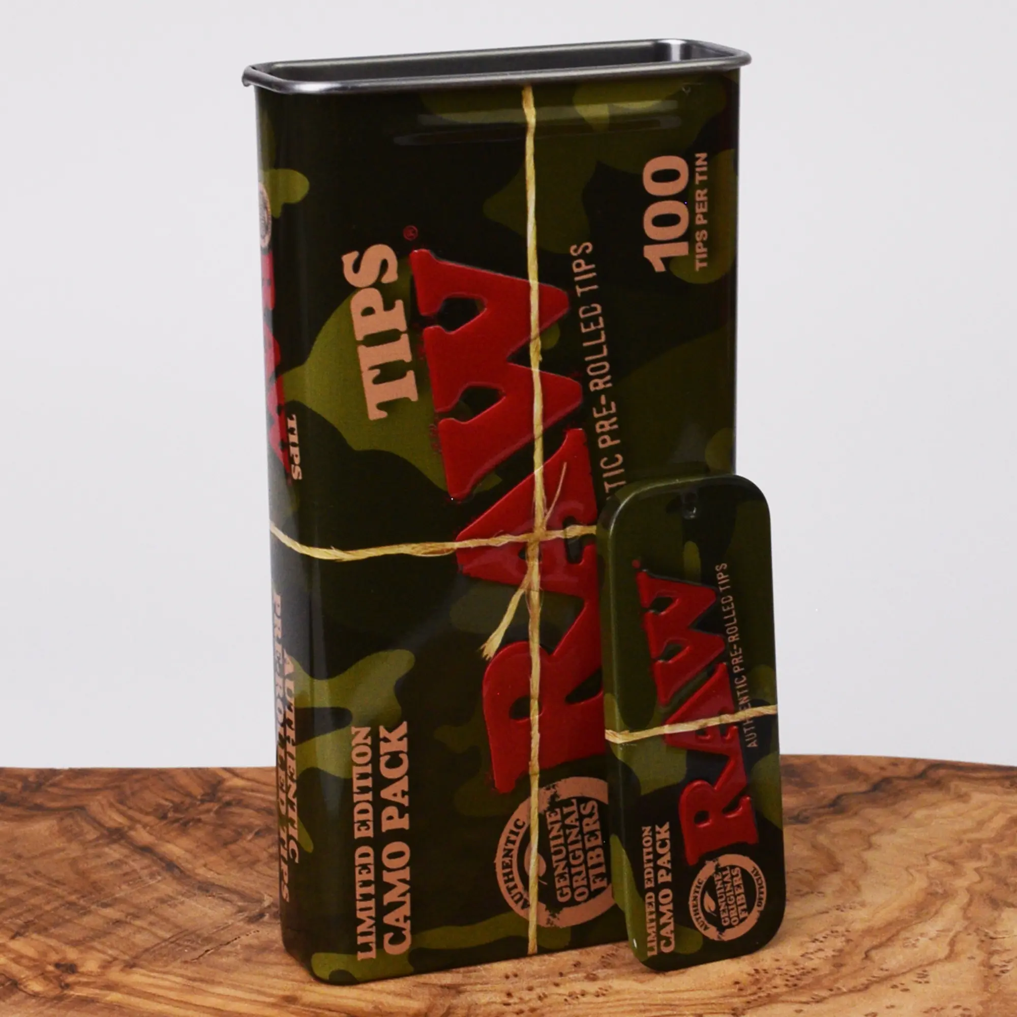 RAW Camo Zigarettendosen + 100 Pre-Rolled Tips