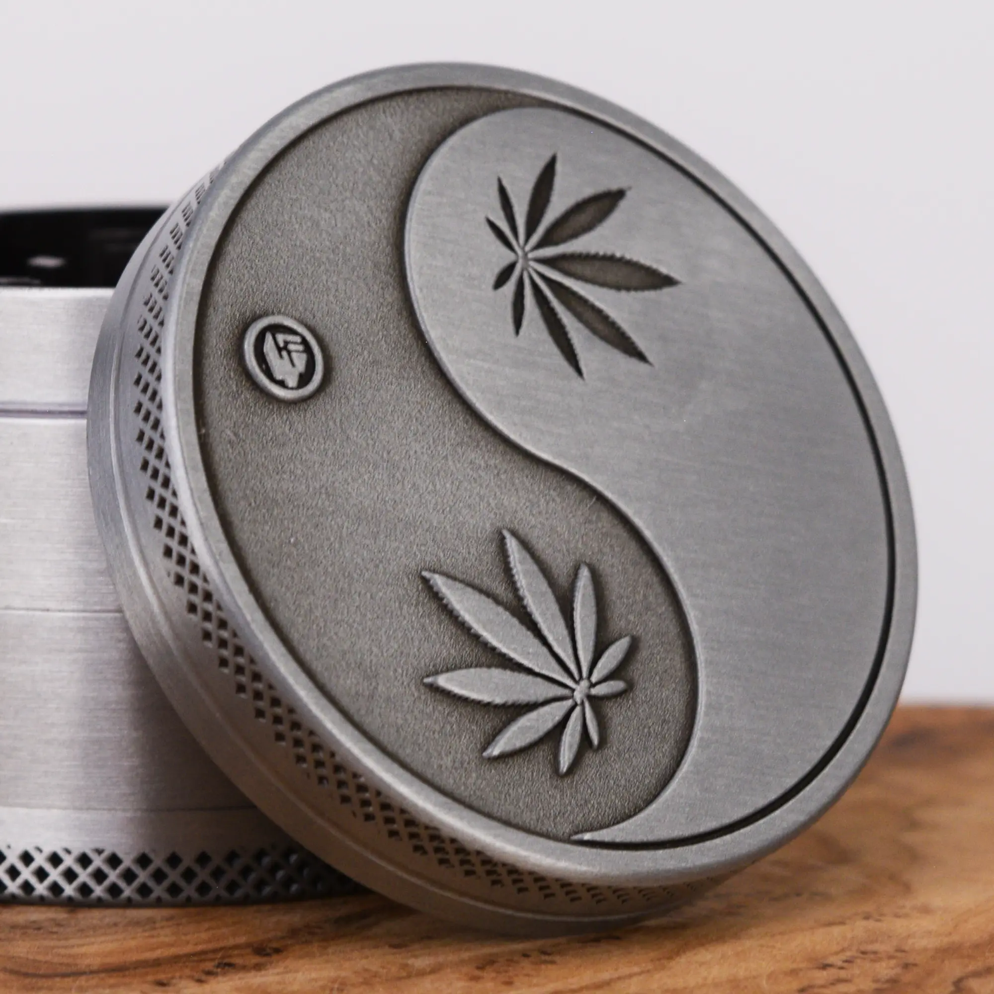 Silver Ying Yang Grinder - 50mm