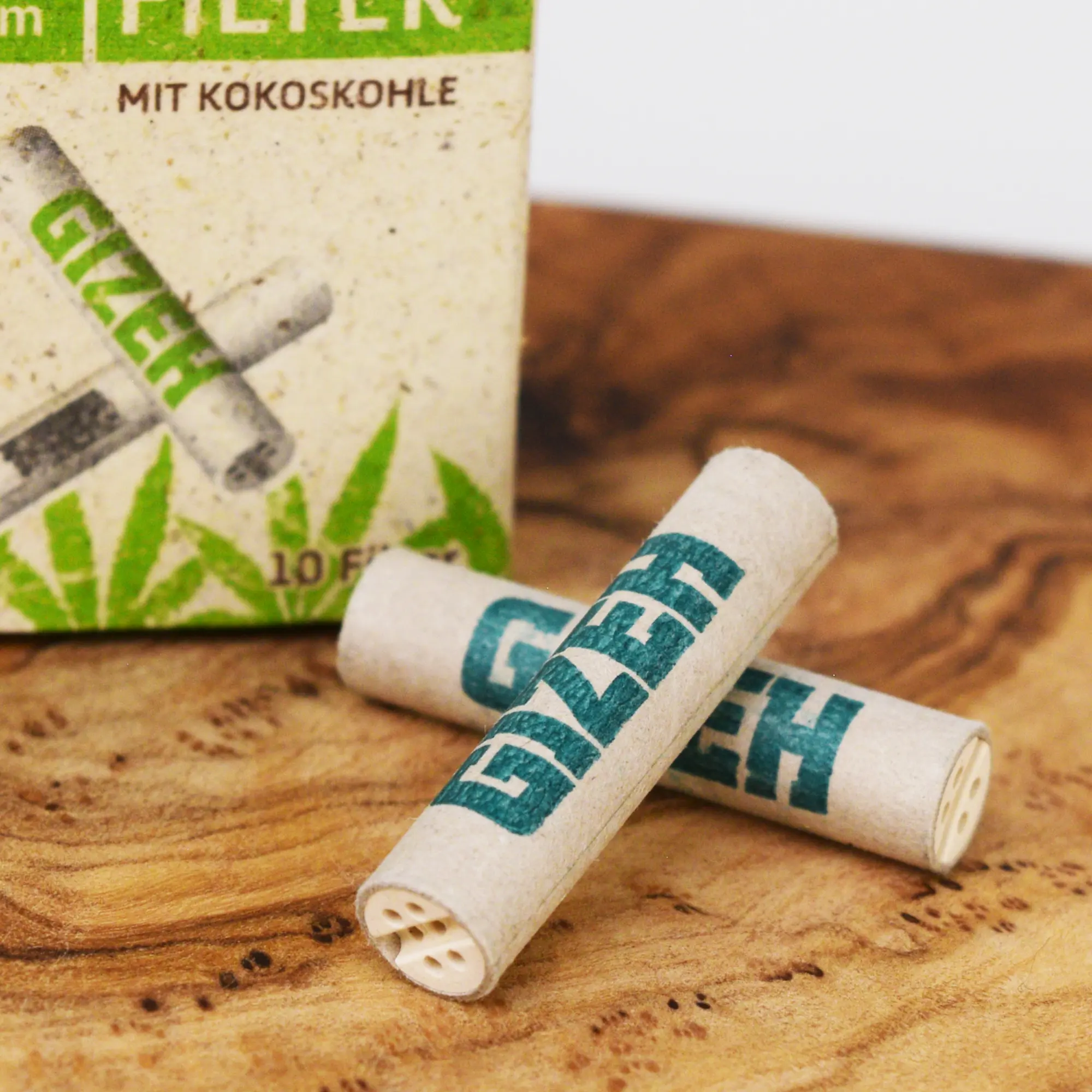 GIZEH Hanf & Gras Aktivkohlefilter - 10 Stk