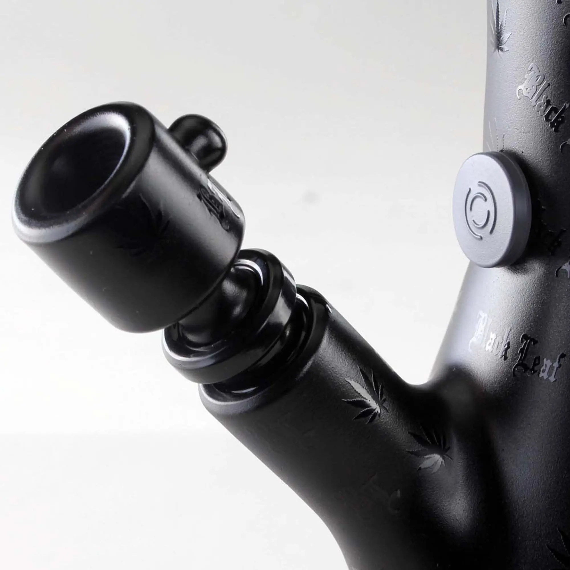 Black Leaf Ice Bong Matt Schwarz - 35cm