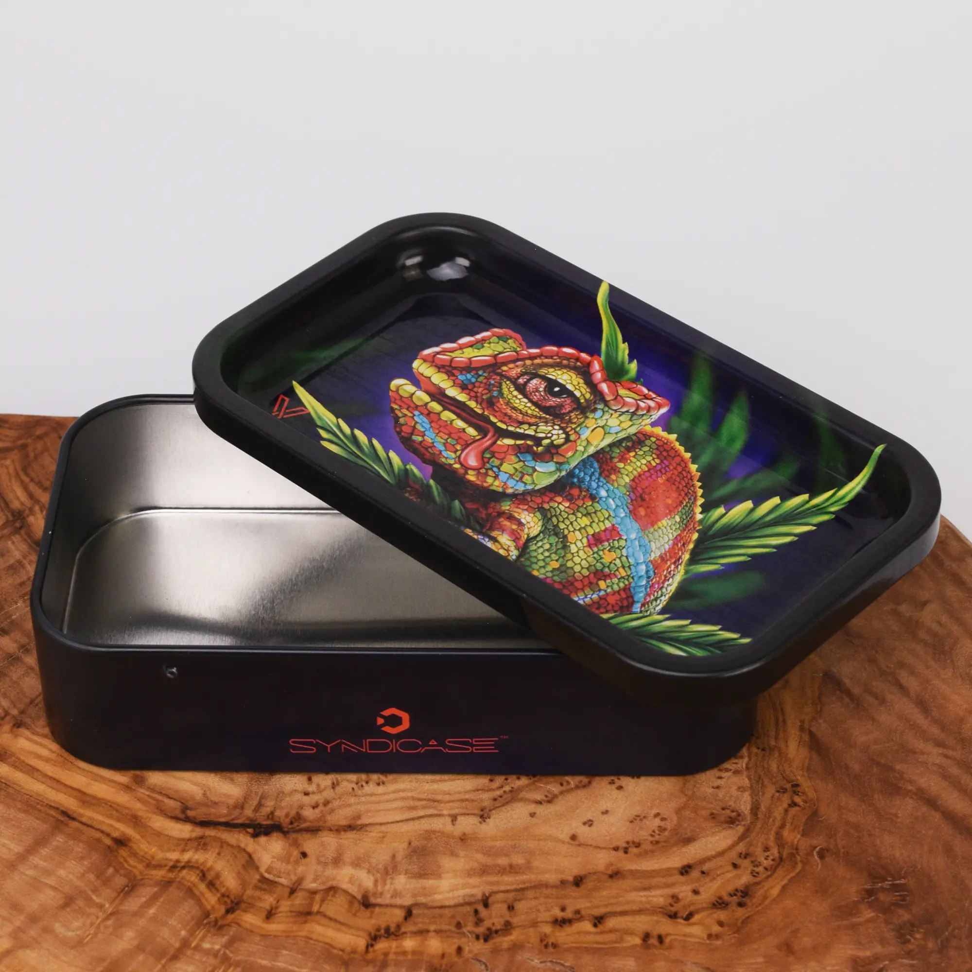 Dose mit Rolling Tray - Chameleon