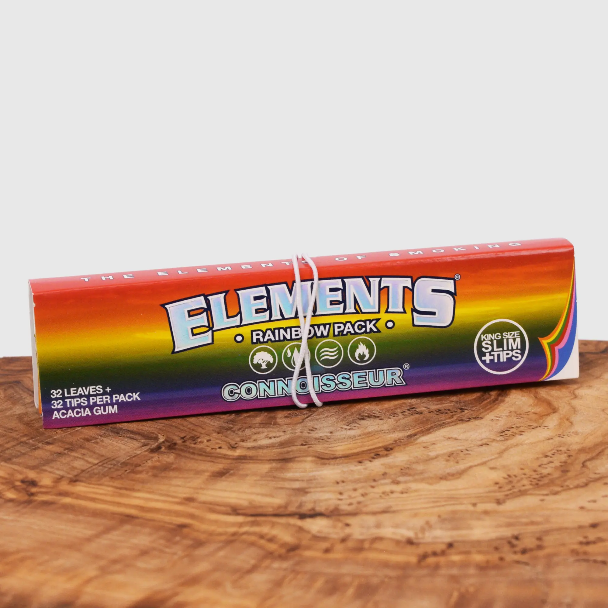 Elements Rainbow Connoisseur King Size Slim + Tips
