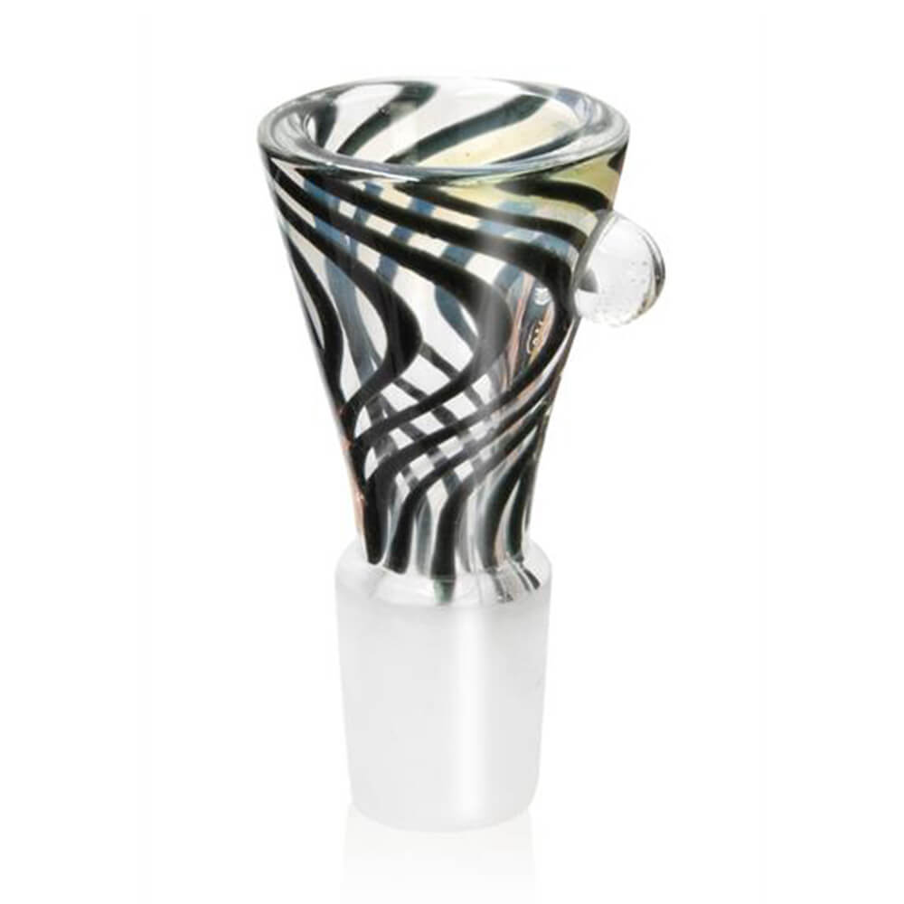 BKH-BTK-03 - Variantenbild - Batik Cone Bong Kopf NS 19 Schwarz - KiffKiosk