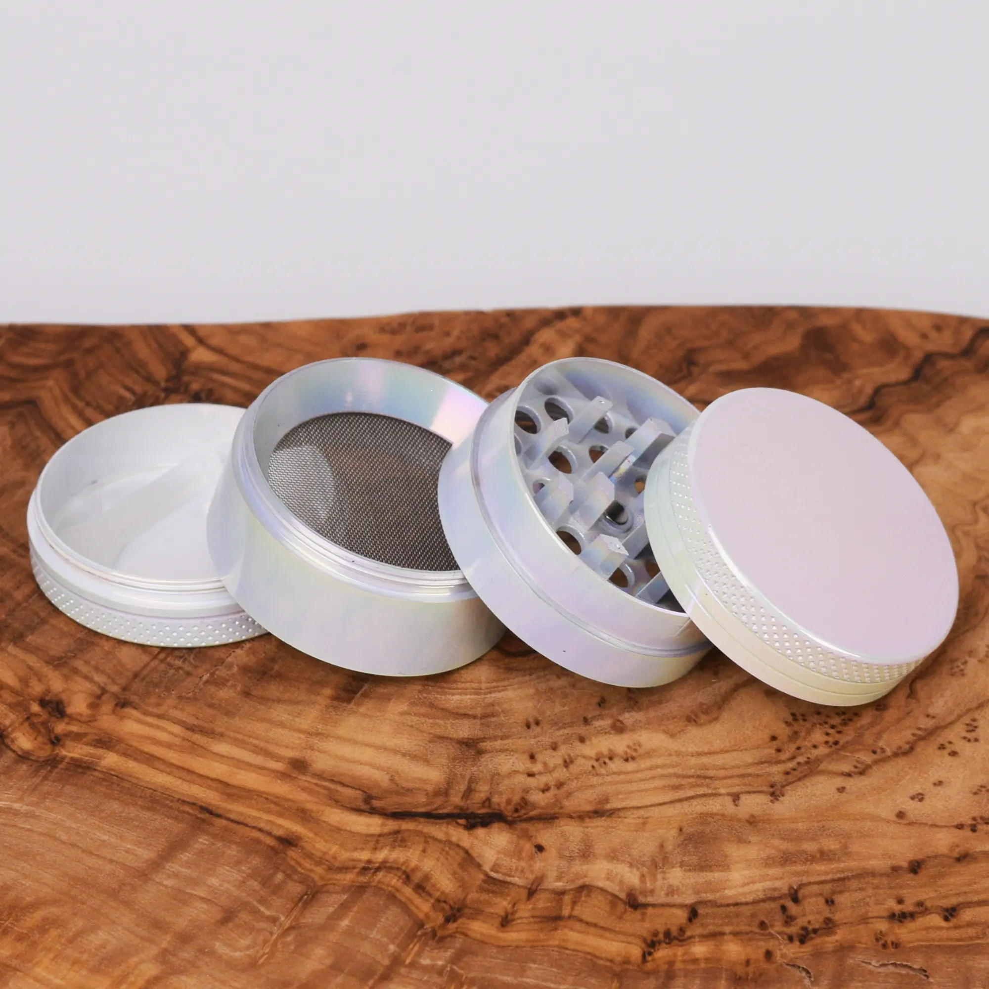 White Rainbow Aluminium Grinder - 40mm