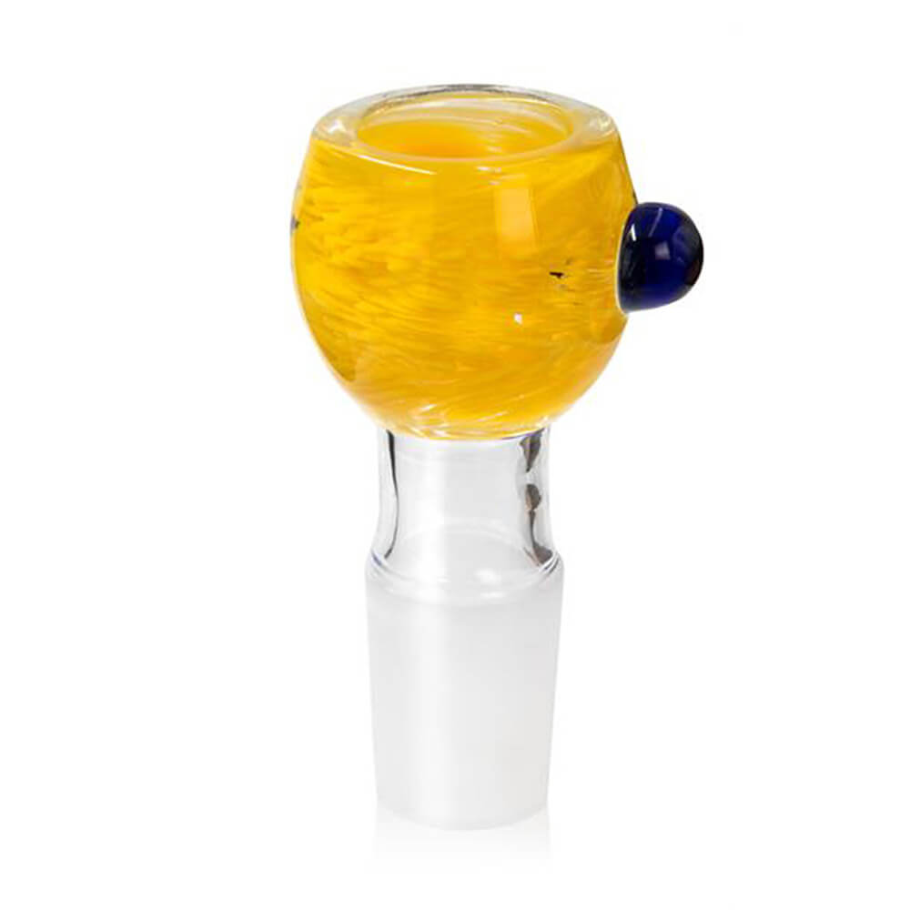 BKH-RND-09 - Variantenbild - Bong Kopf Rund NS 19 Gelb - KiffKiosk