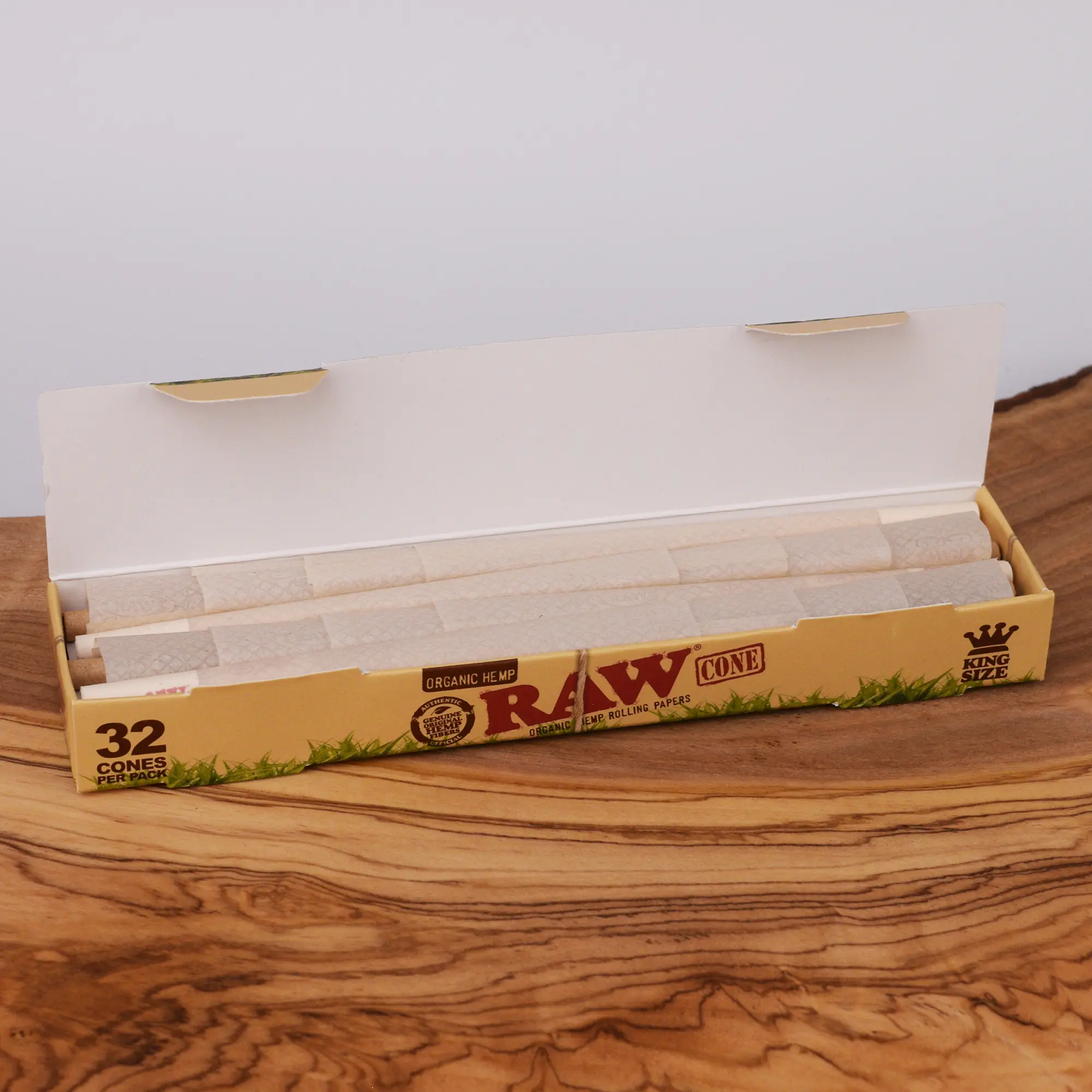 RAW Organic Cones King Size Slim - 32 Stk