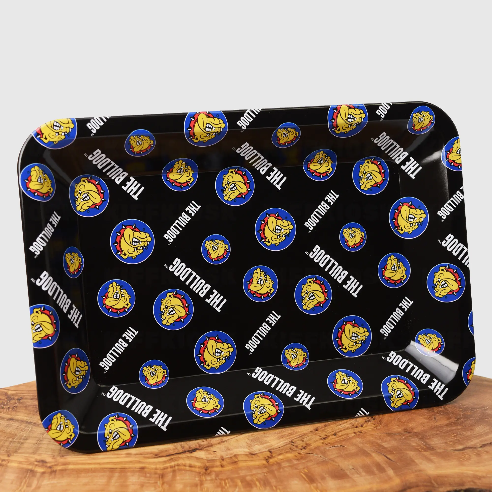 The Bulldog Original Pattern Rolling Tray - 18x12cm