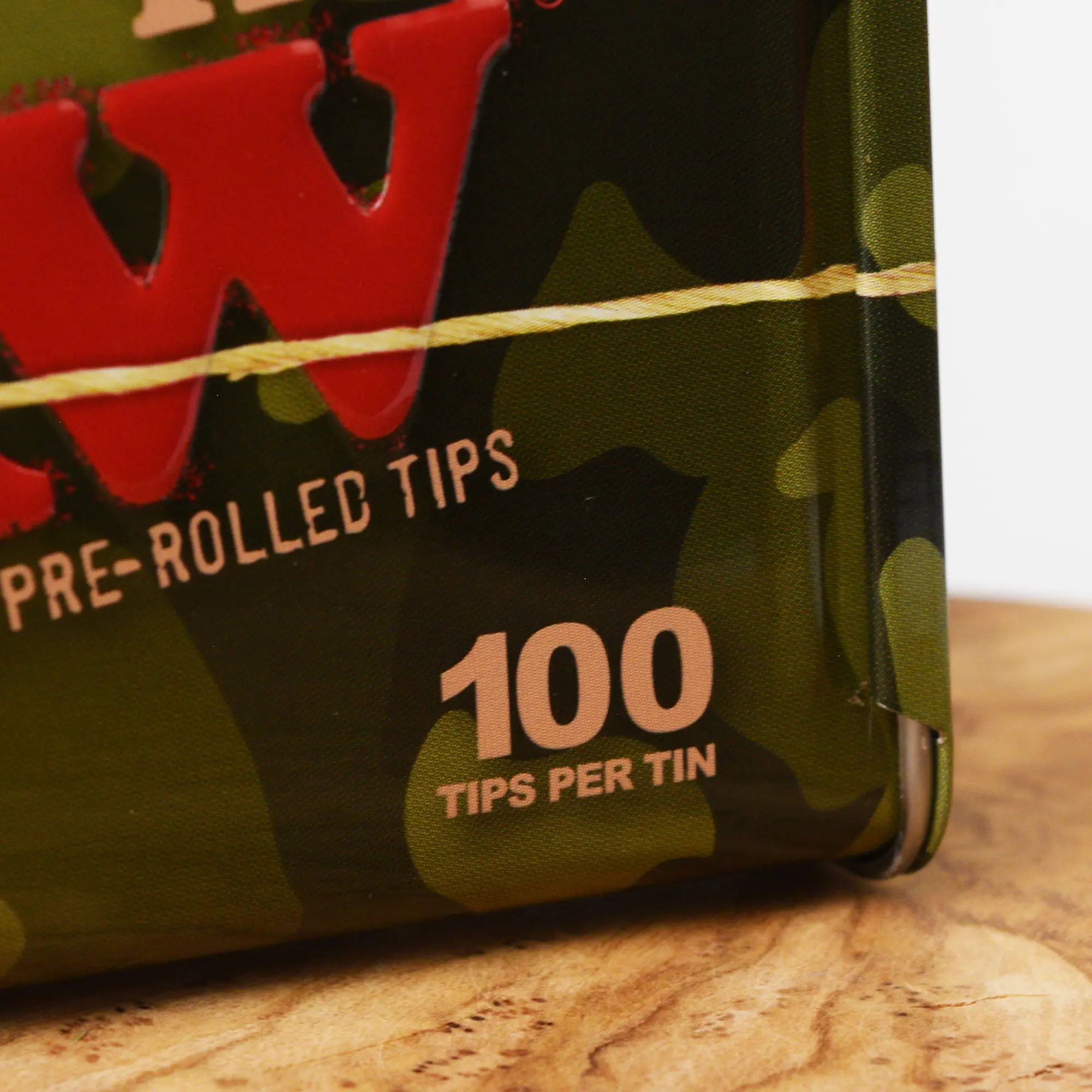 RAW Camo Zigarettendosen + 100 Pre-Rolled Tips