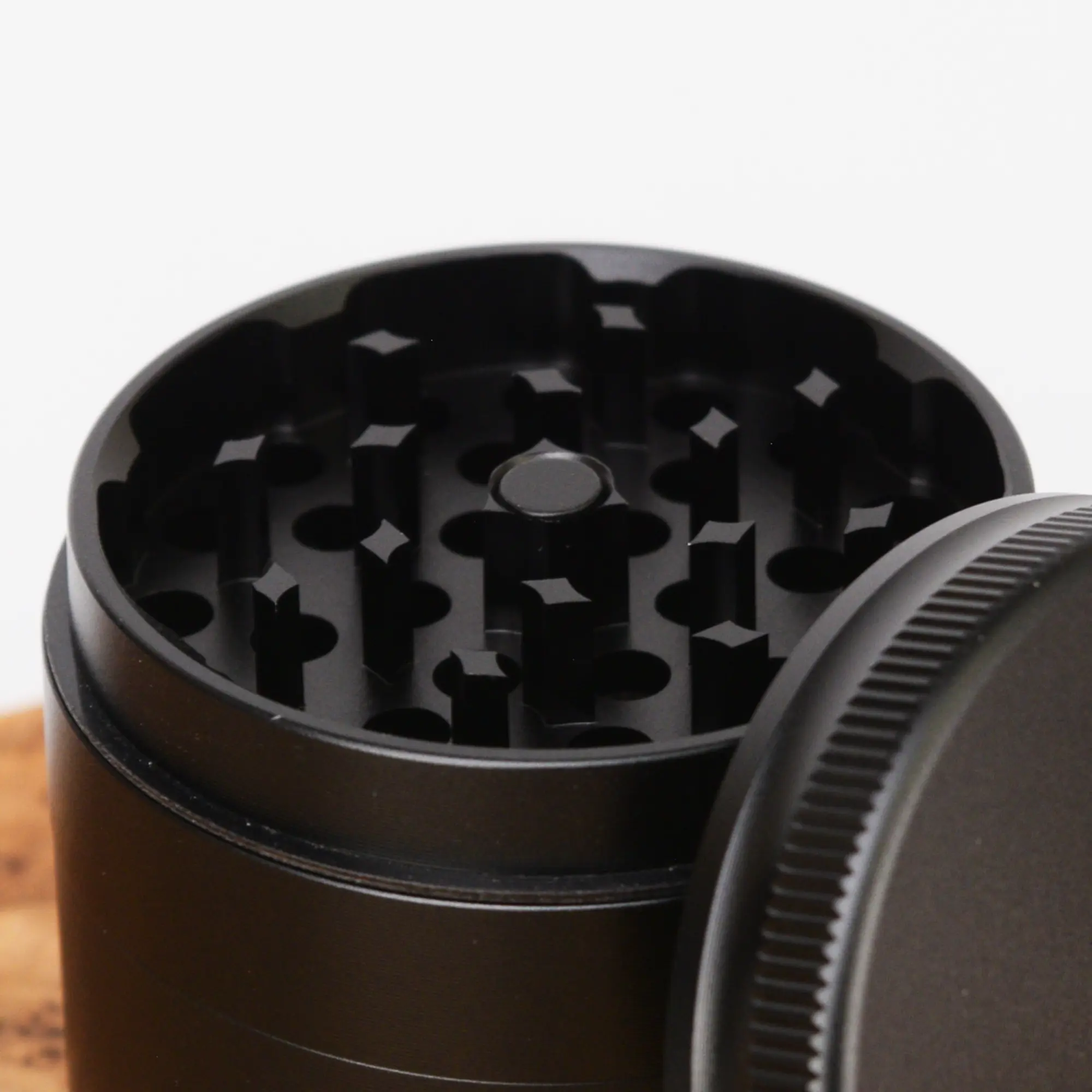 FireFlow Aluminium Grinder Schwarz Matt - Ø 50 mm