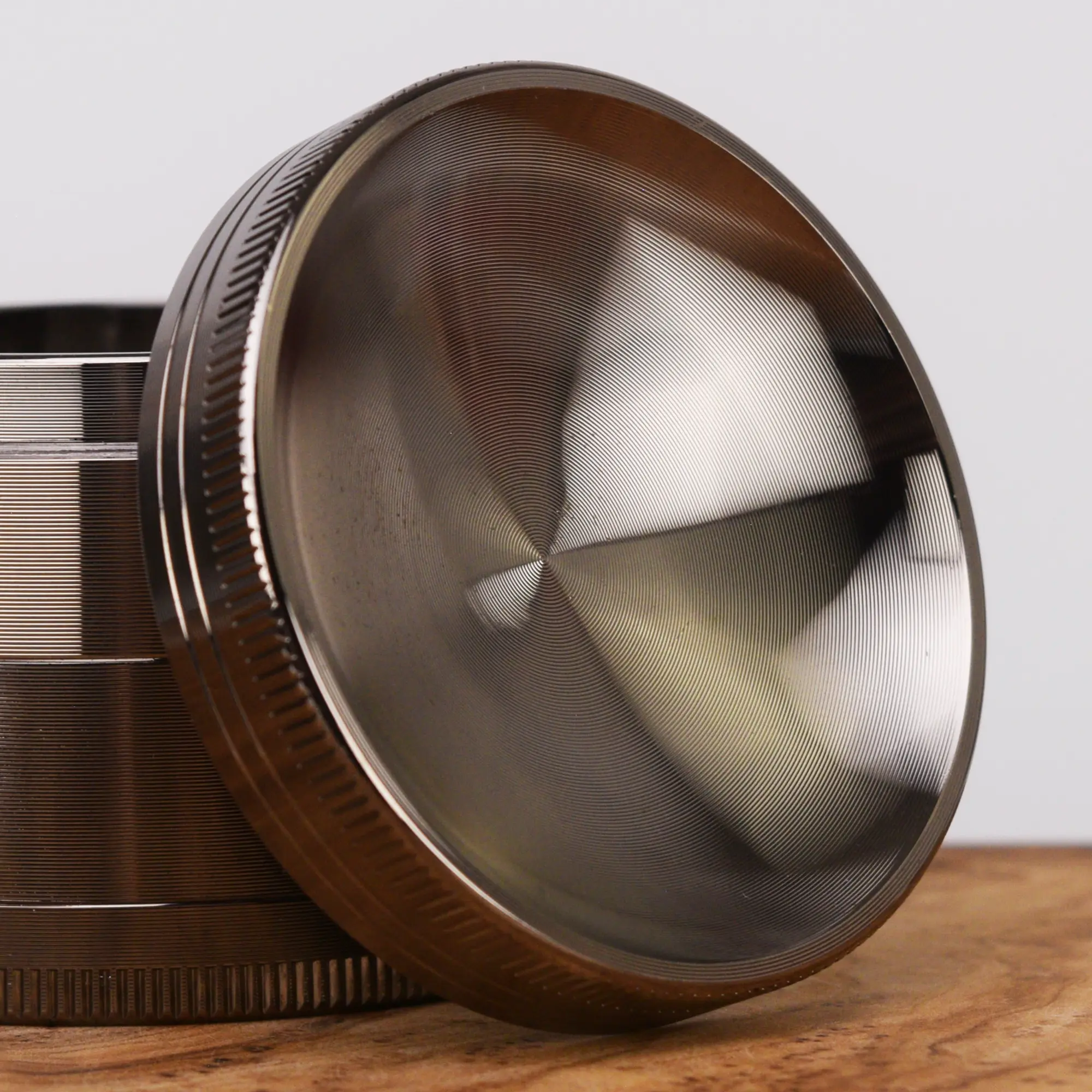 Konkav Aluminium Grinder Silber - 50mm