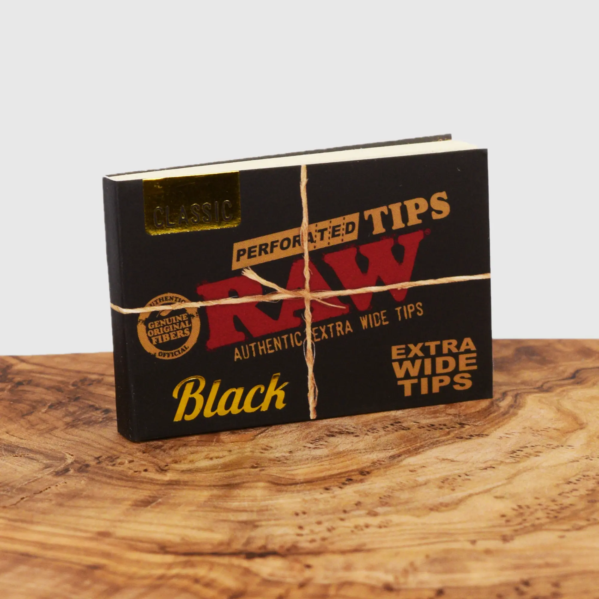 RAW Black Extra Wide Filter Tips perforiert
