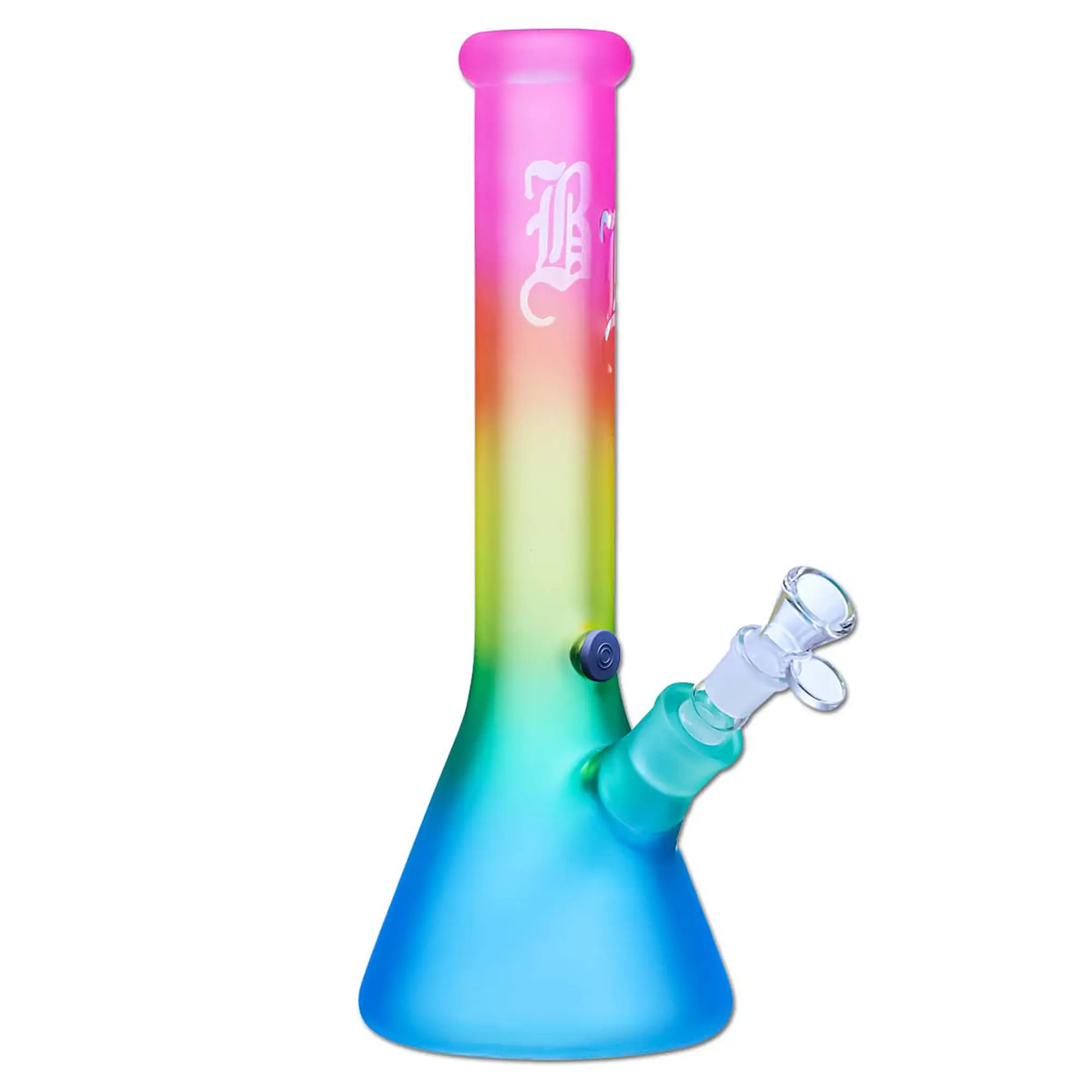 Black Leaf Rainbow Kolben Bong - 35cm