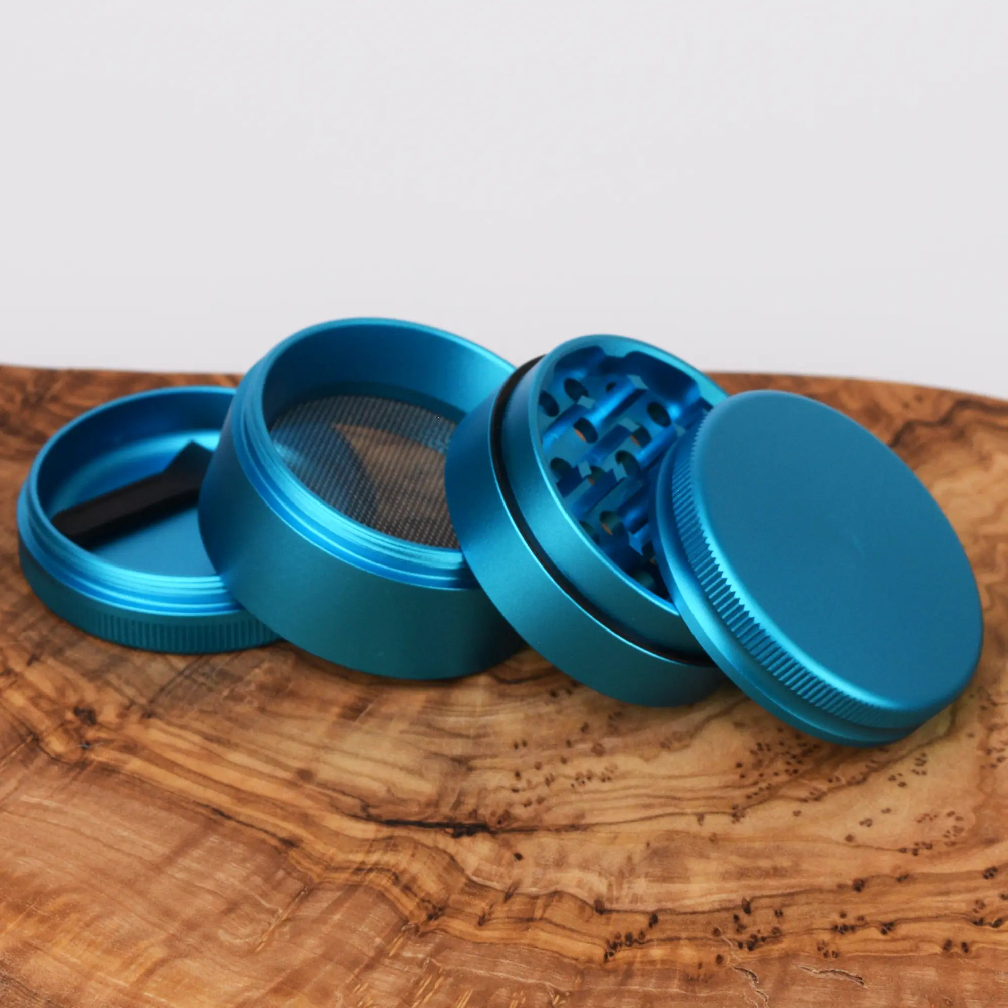 FireFlow Aluminium Grinder Blau Matt - Ø 50 mm