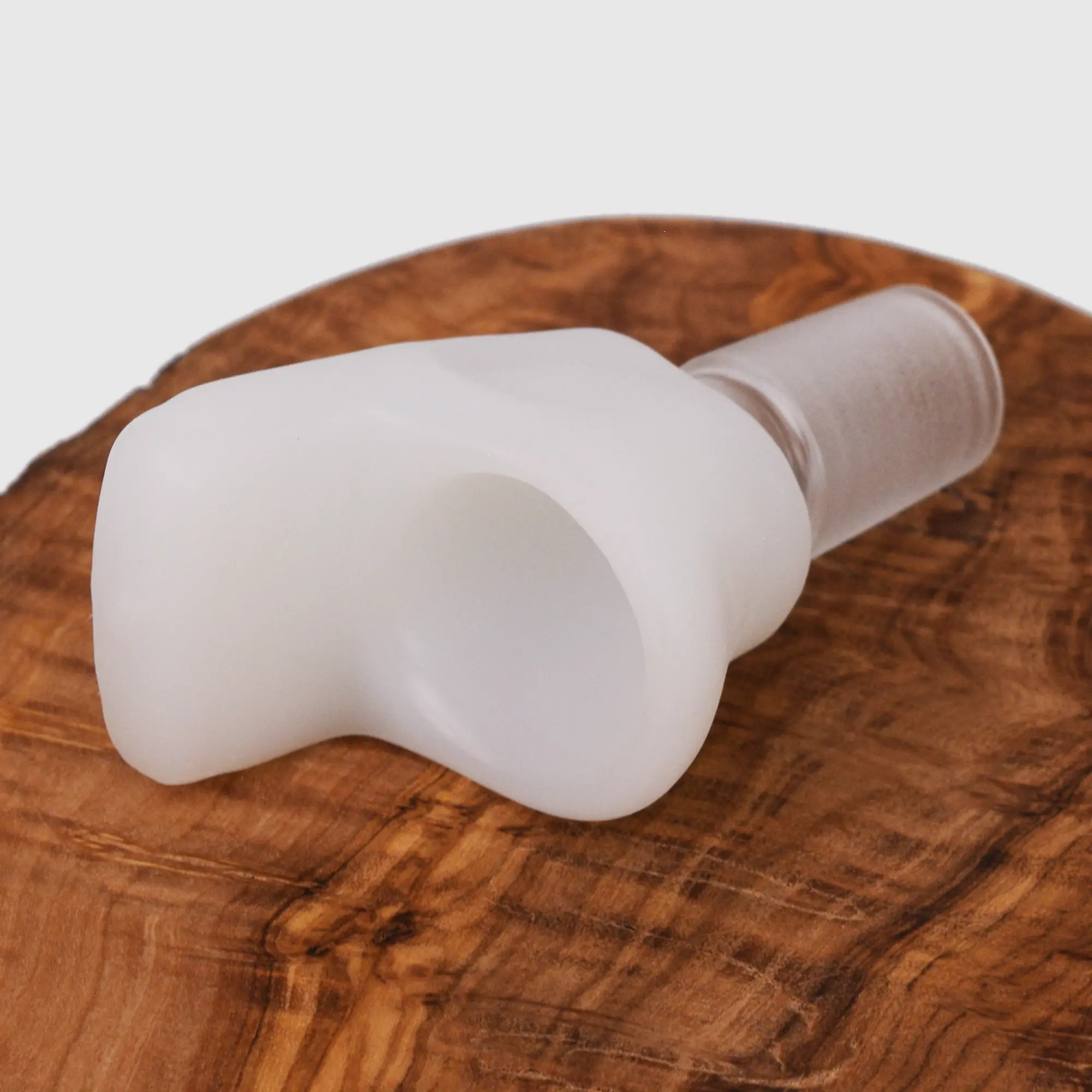 Bong Kopf Toilette aus Glas mit 18,8 mm Schliff Liegend seitlich