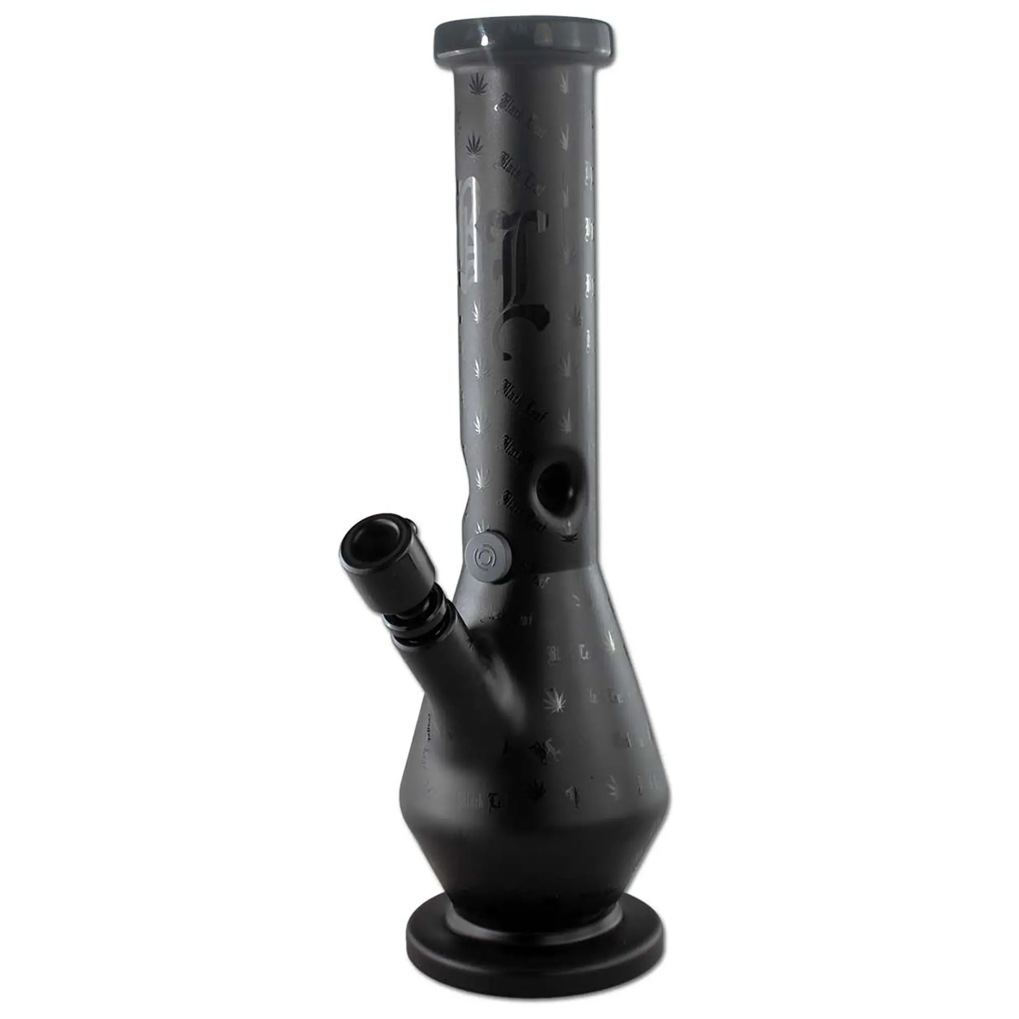 Black Leaf Ice Bong Matt Schwarz - 35cm