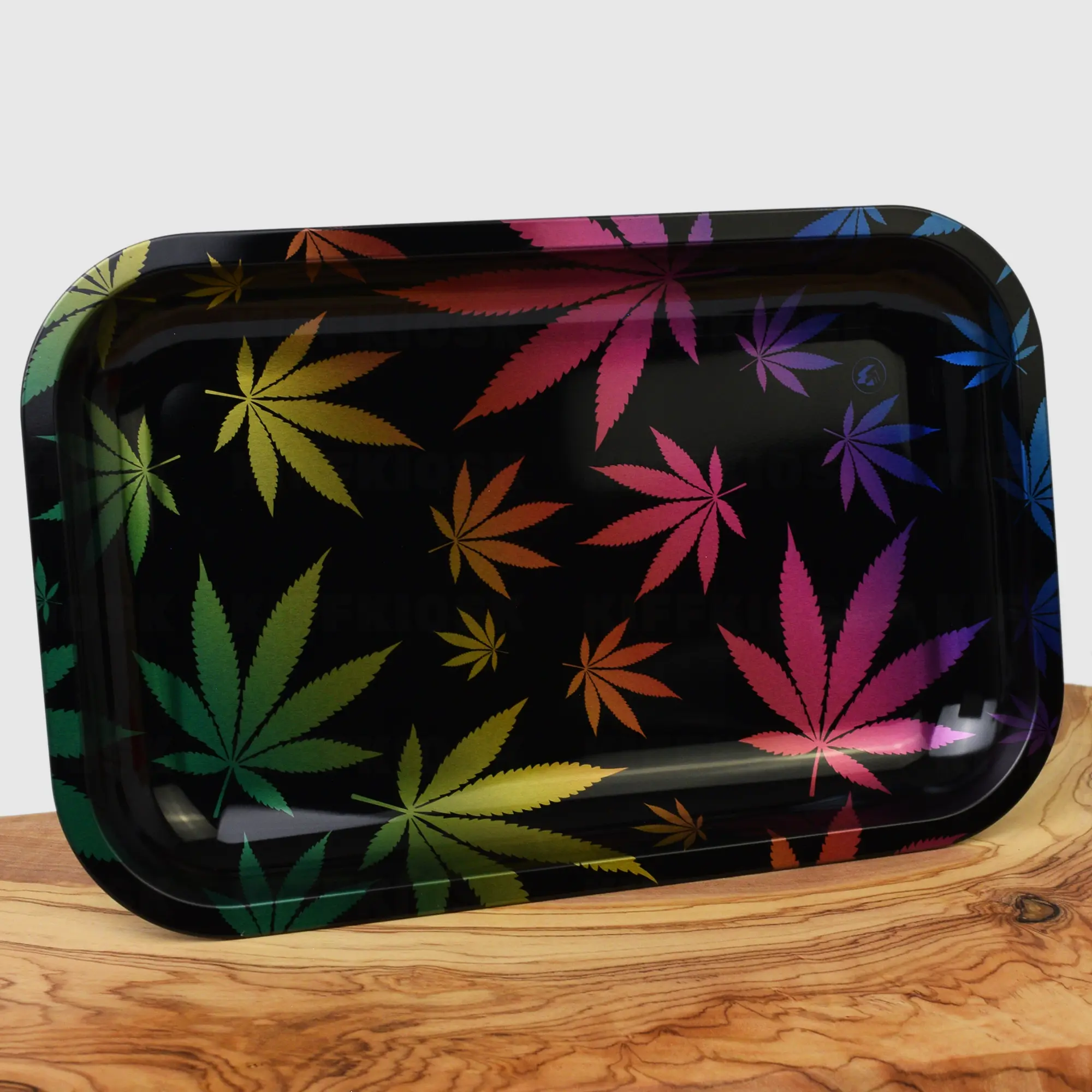 Leaves Rainbow Rolling Tray - 27x17cm