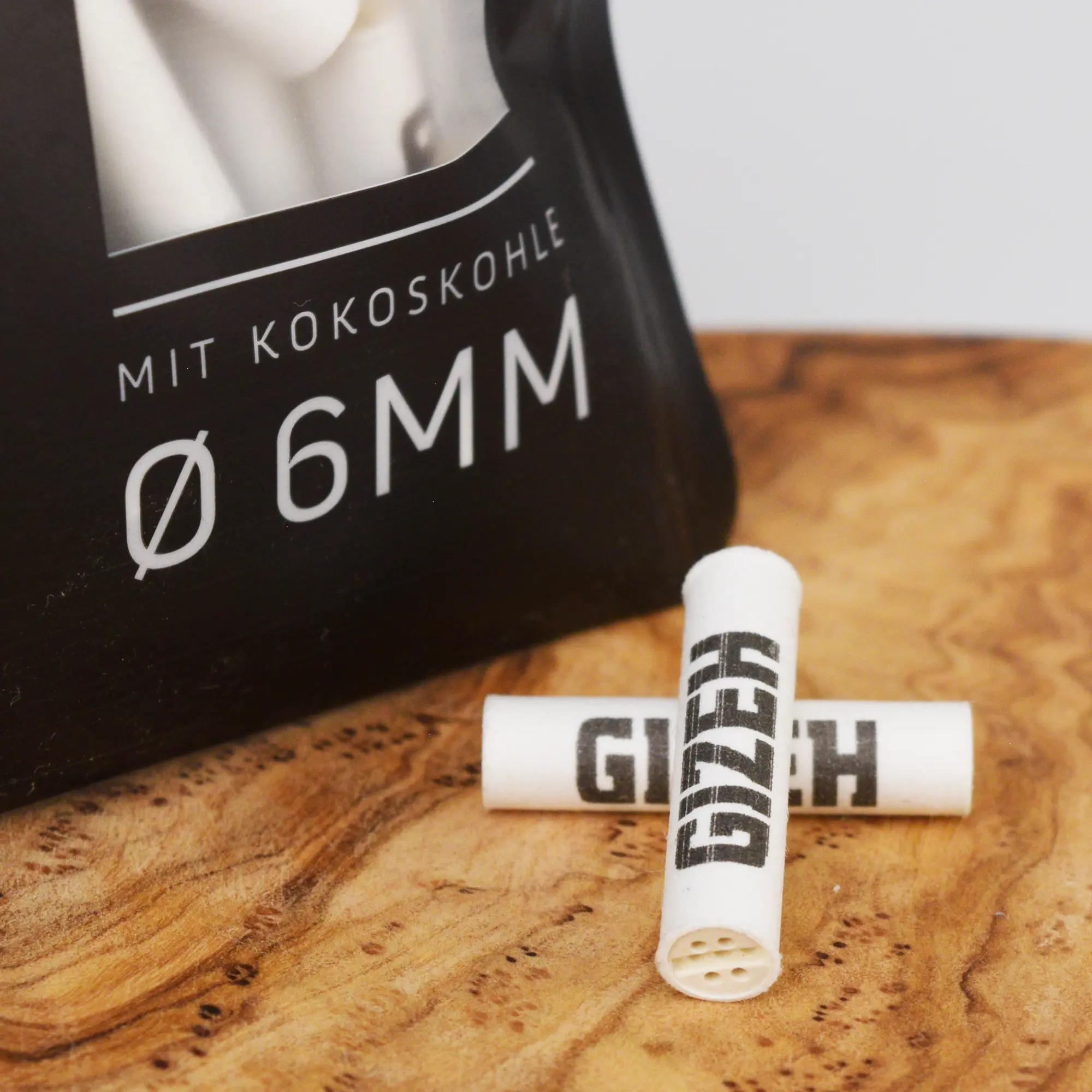 GIZEH Aktivkohlefilter Weiß - 50 Stk