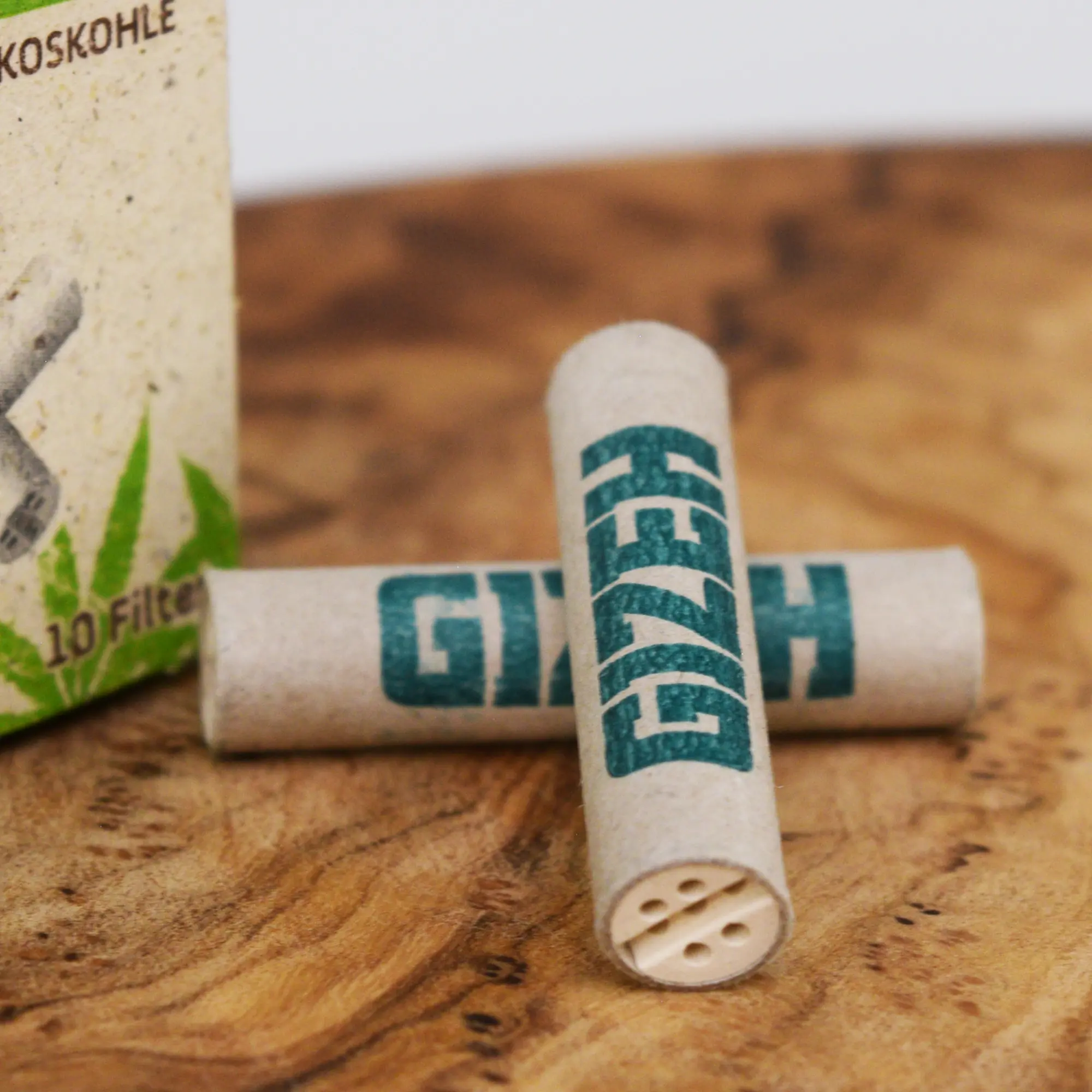 GIZEH Hanf & Gras Aktivkohlefilter - 10 Stk