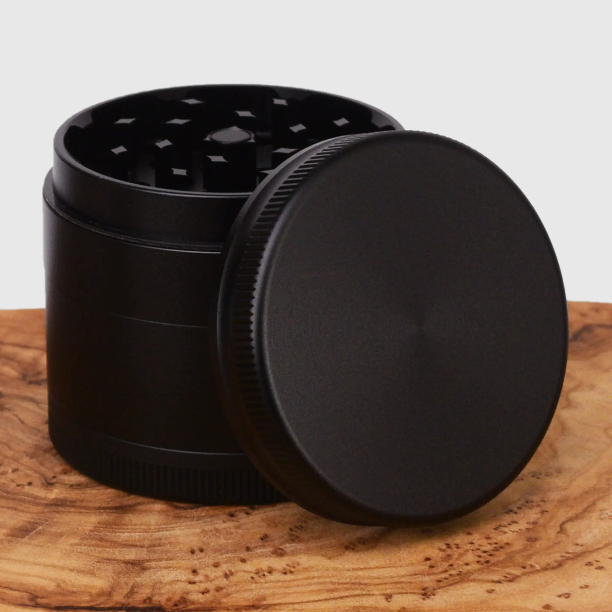 FireFlow Aluminium Grinder Schwarz Matt - Ø 50 mm