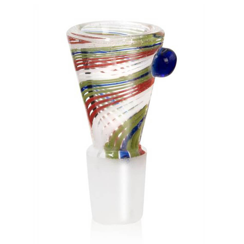 BKH-BTK-01 - Variantenbild - Batik Cone Bong Kopf NS 19 Mix 1 - KiffKiosk