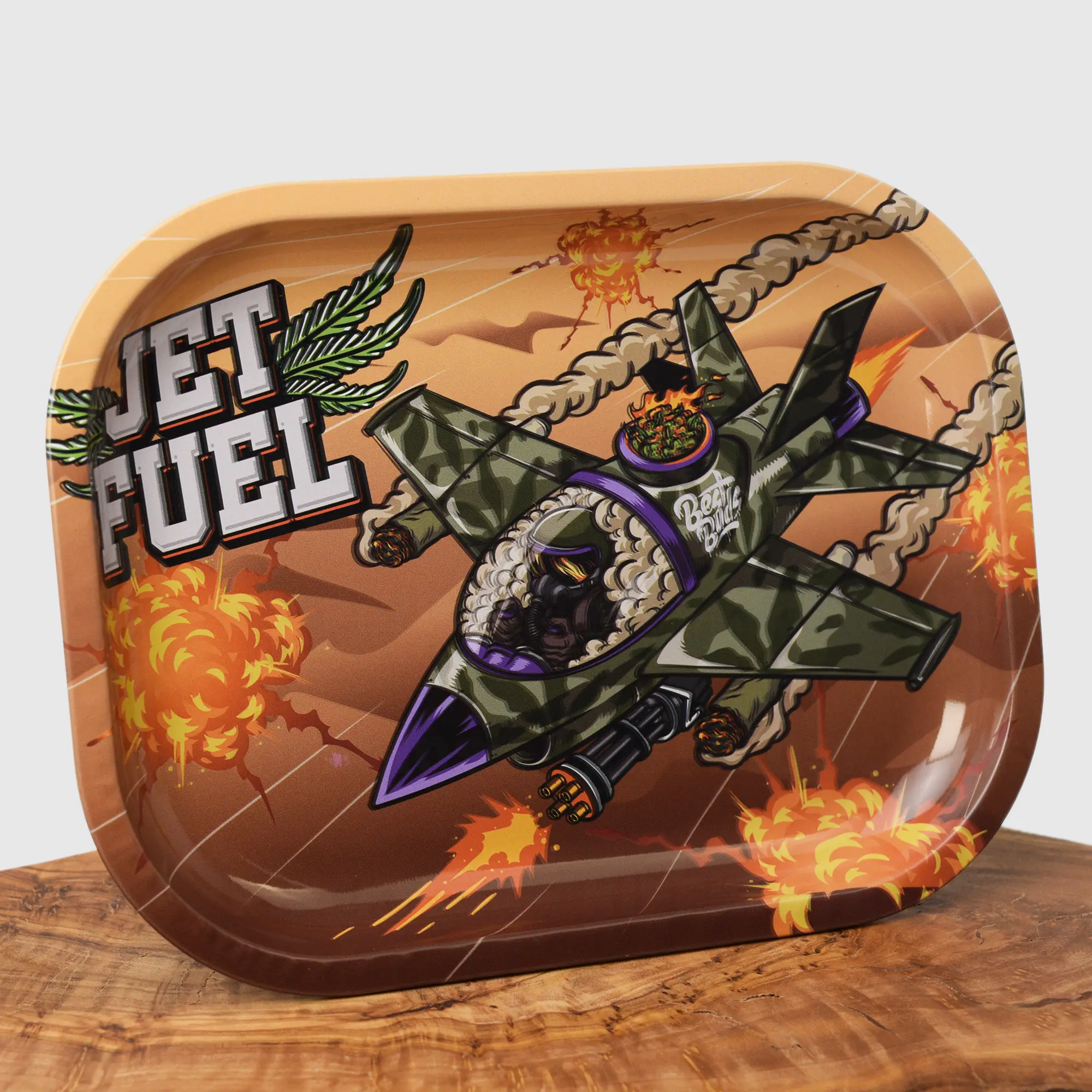 Best Buds Jet Fuel Rolling Tray - 18x14cm
