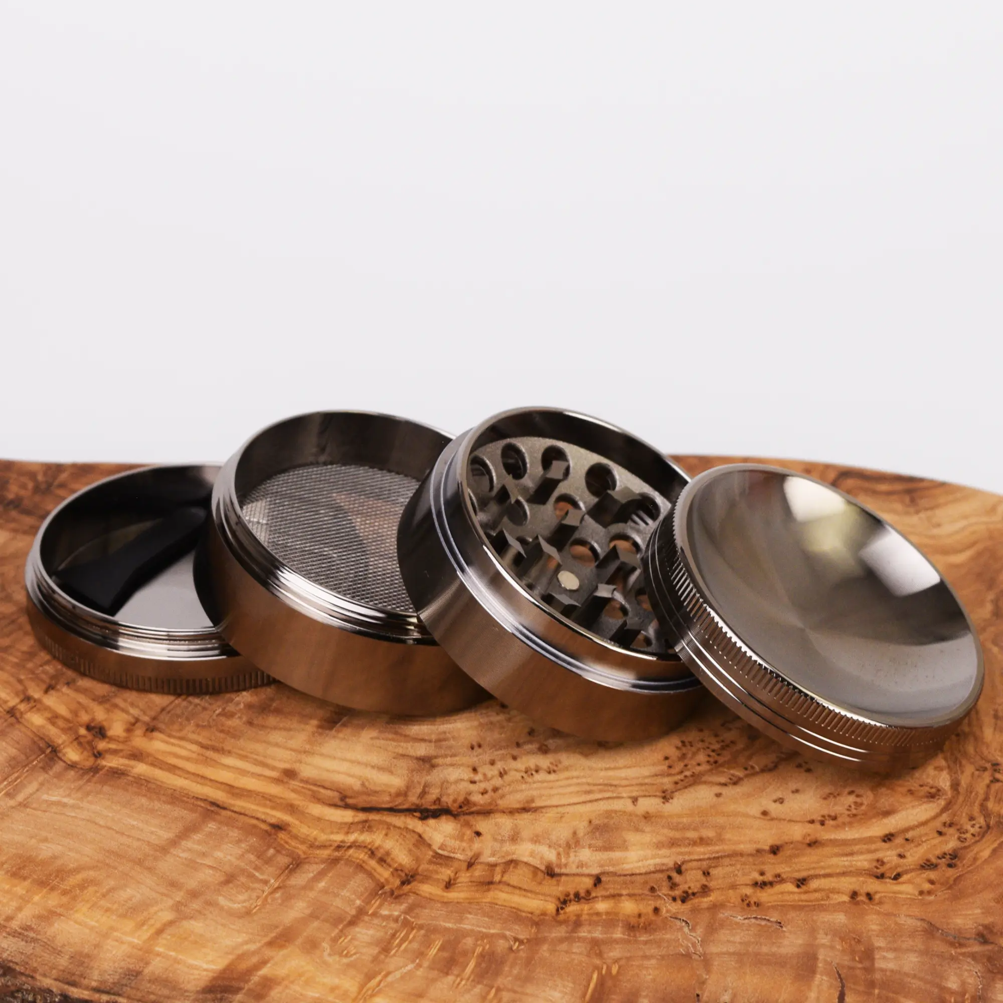 Konkav Aluminium Grinder Silber - 50mm