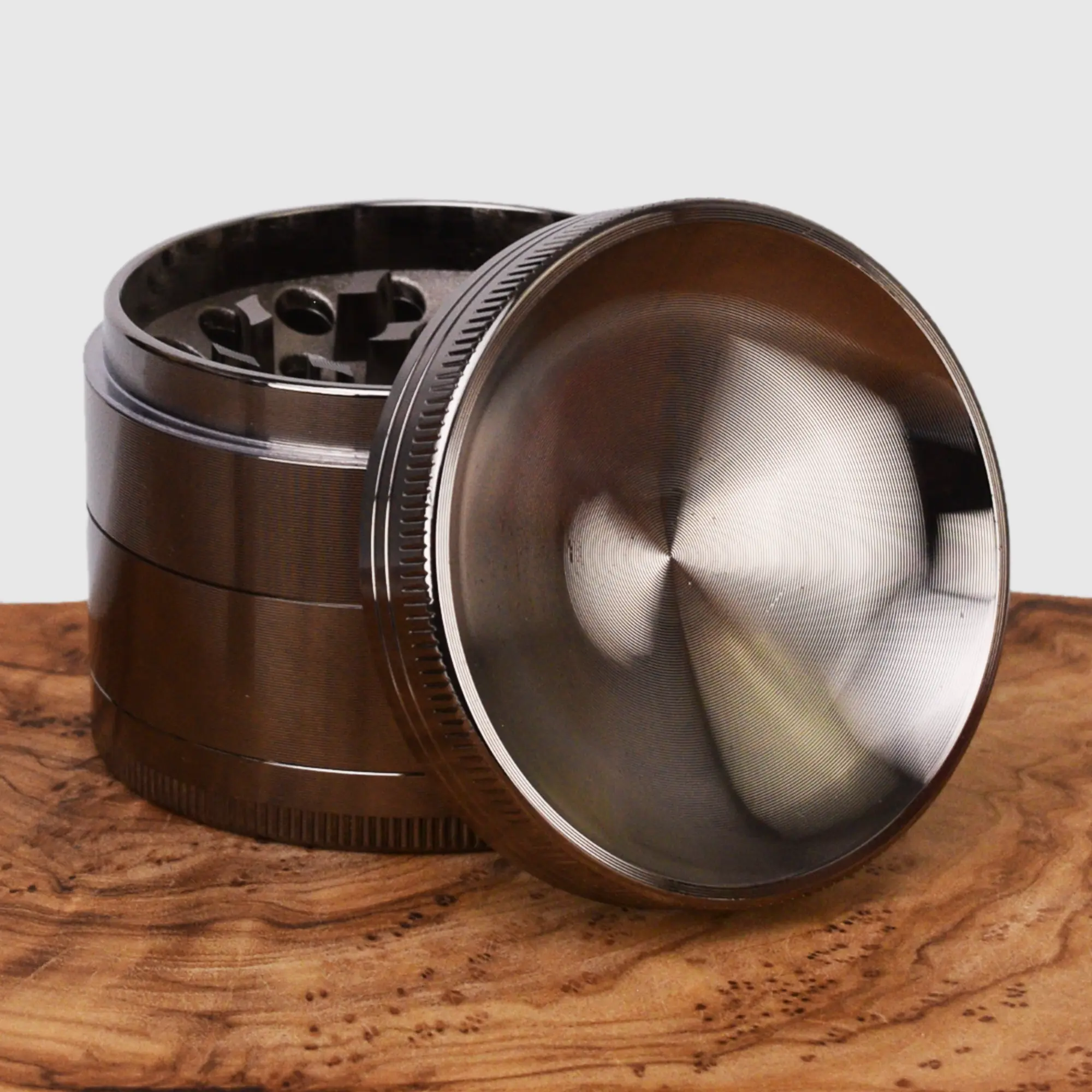 Konkav Aluminium Grinder Silber - 50mm