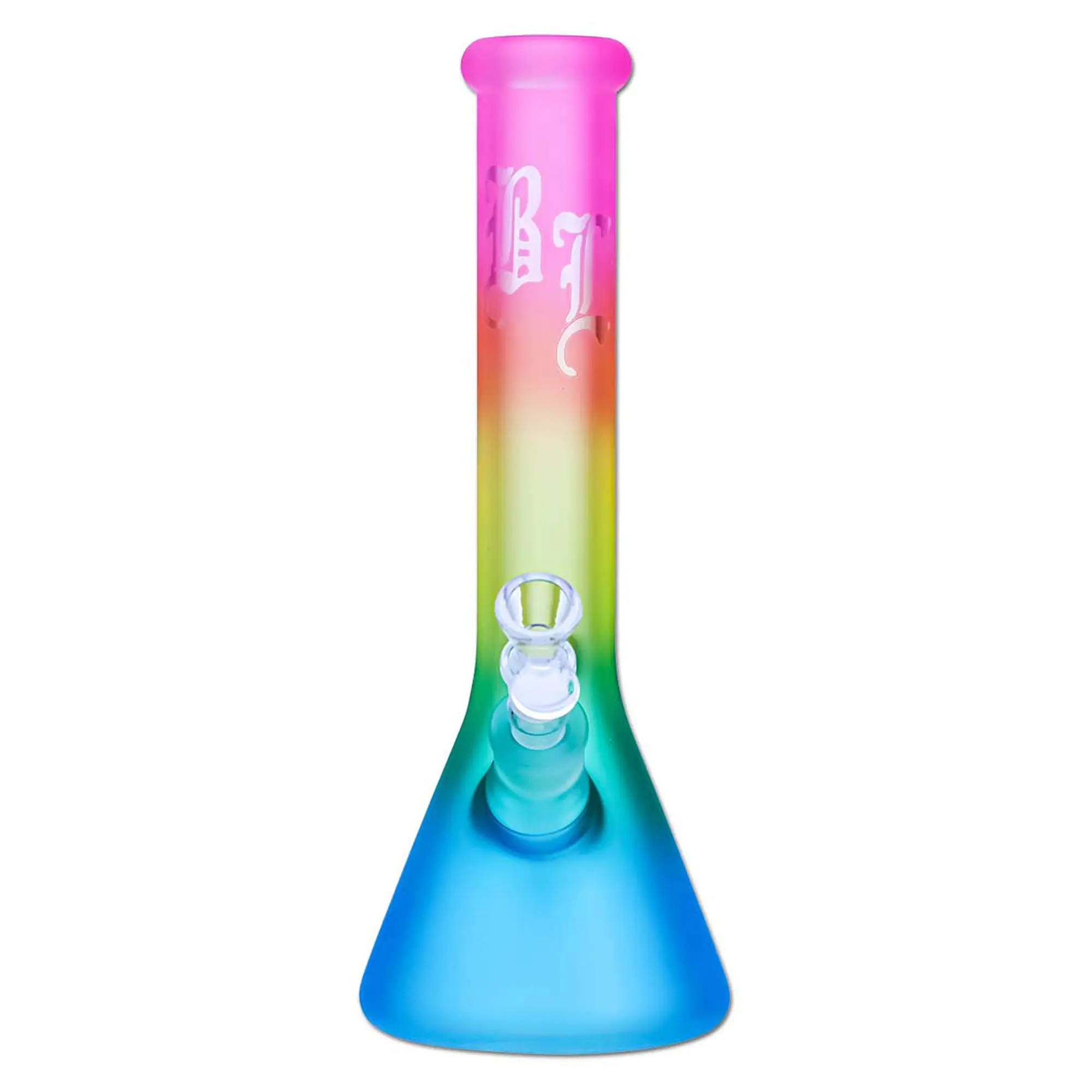 Black Leaf Rainbow Kolben Bong - 35cm